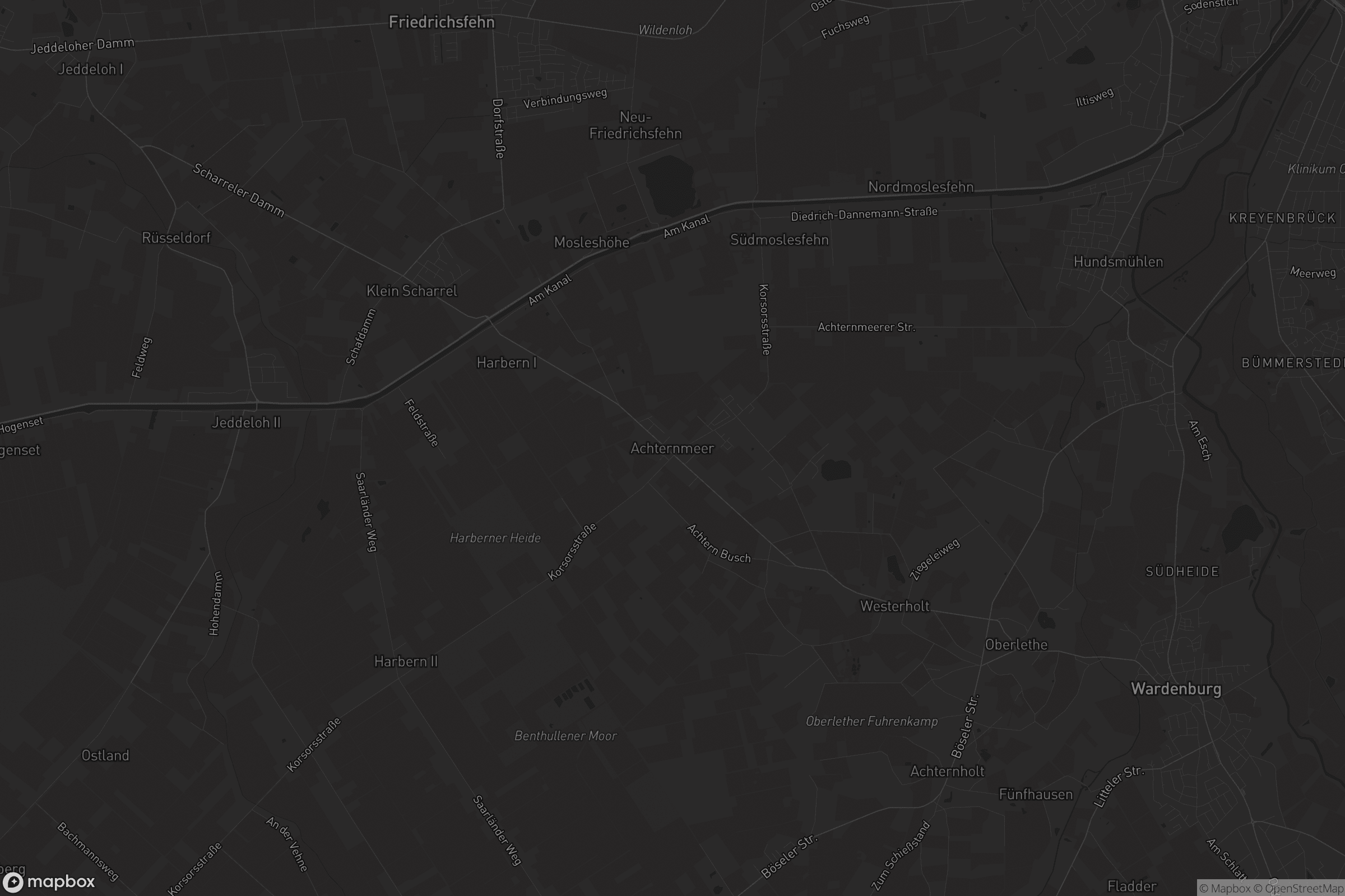 Karte von Achternmeer