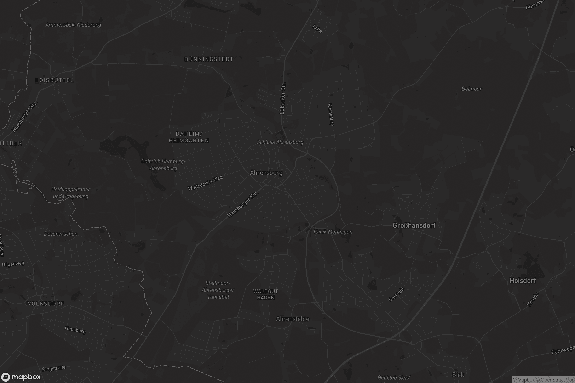 Karte von Ahrensburg