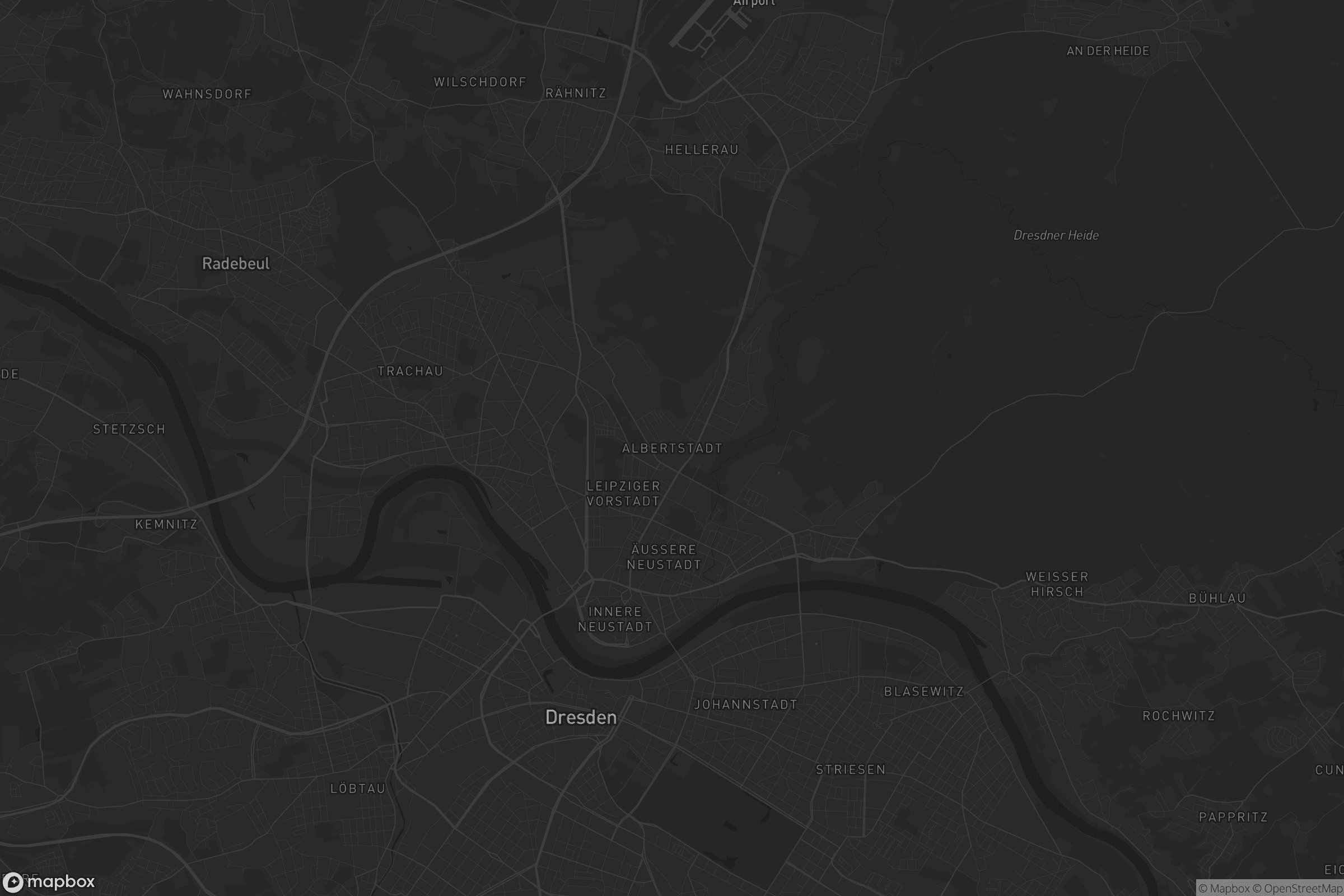 Karte von Albertstadt