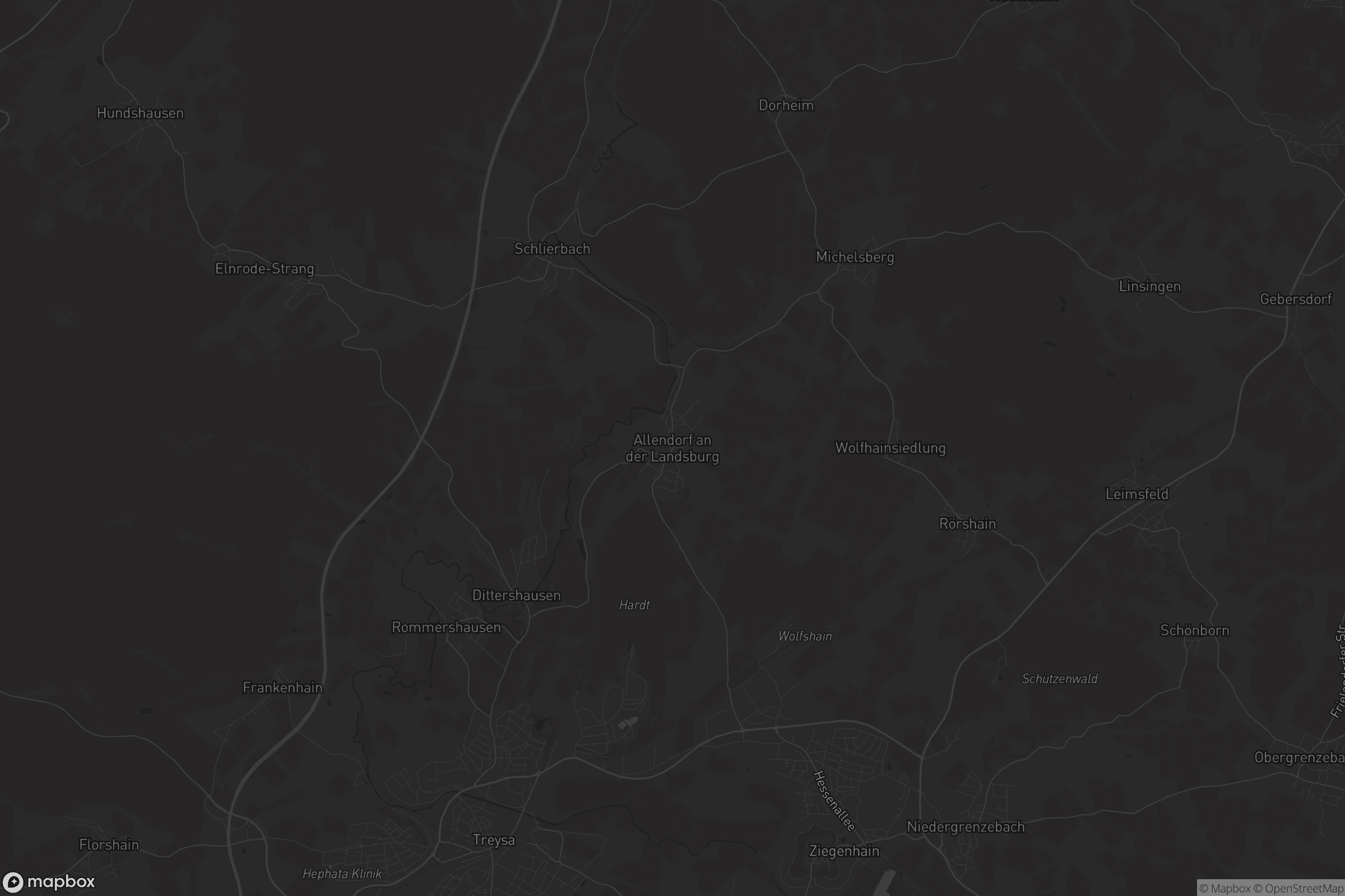 Karte von Allendorf an der Landsburg