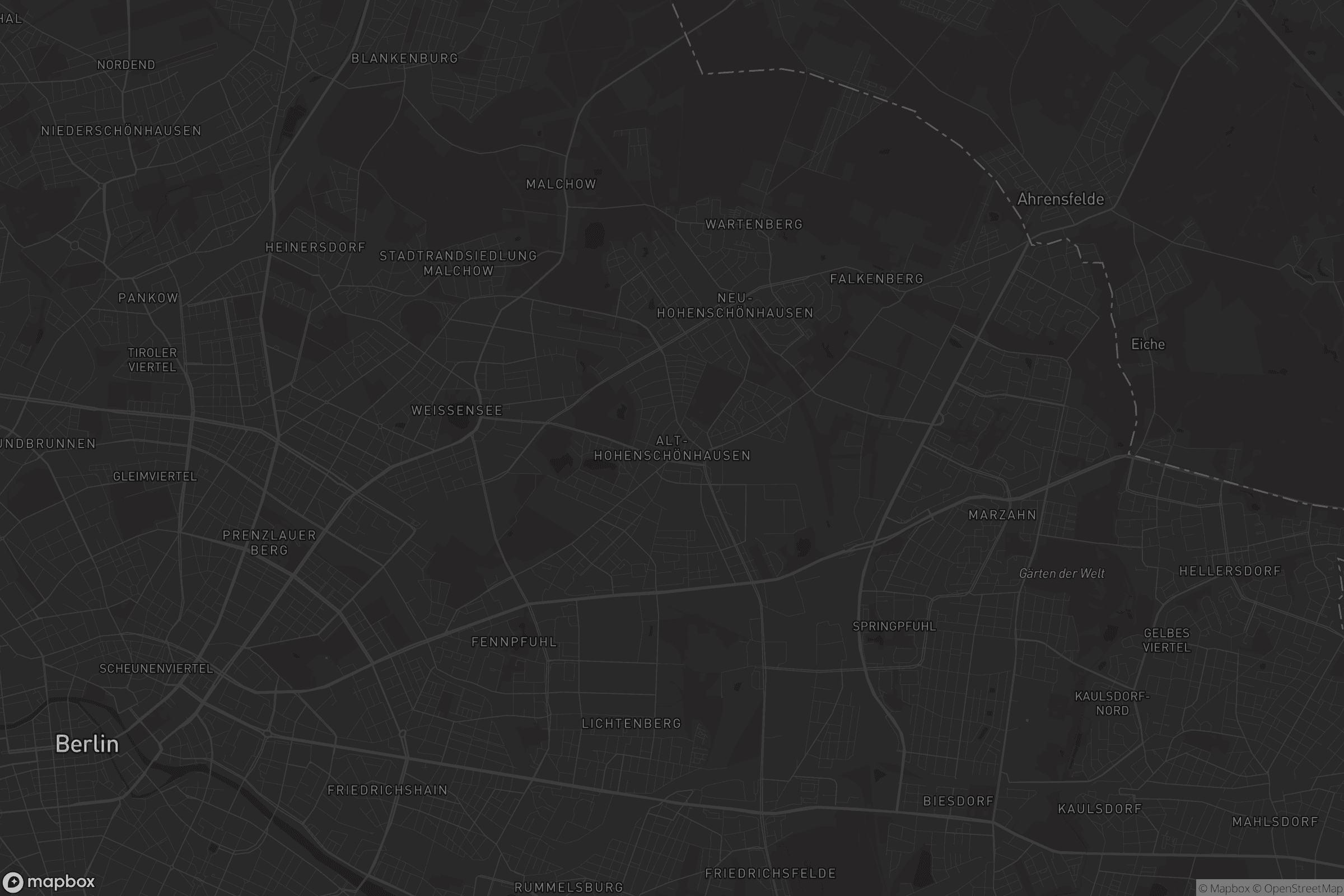 Karte von Alt-Hohenschönhausen
