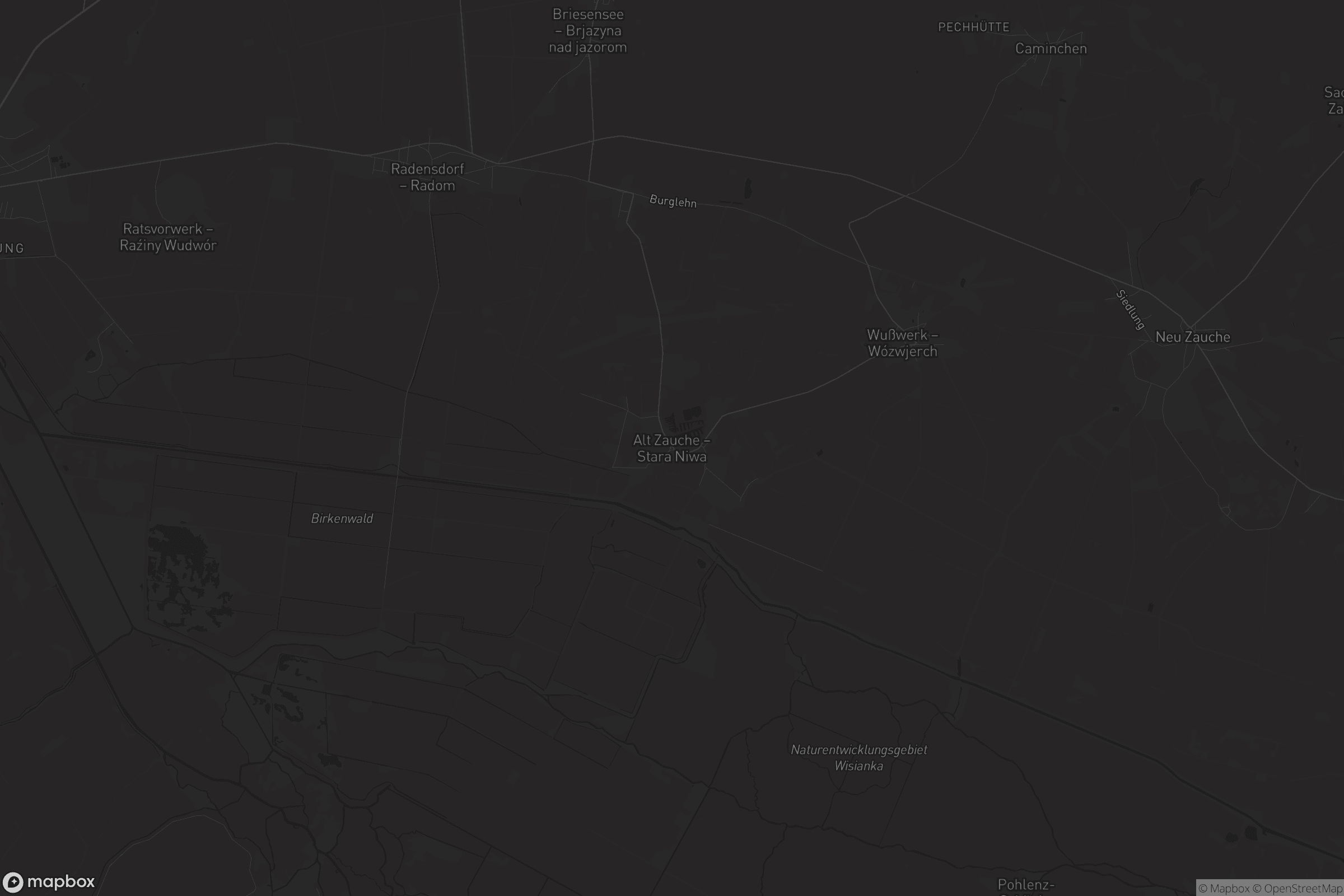 Karte von Alt Zauche - Stara Niwa