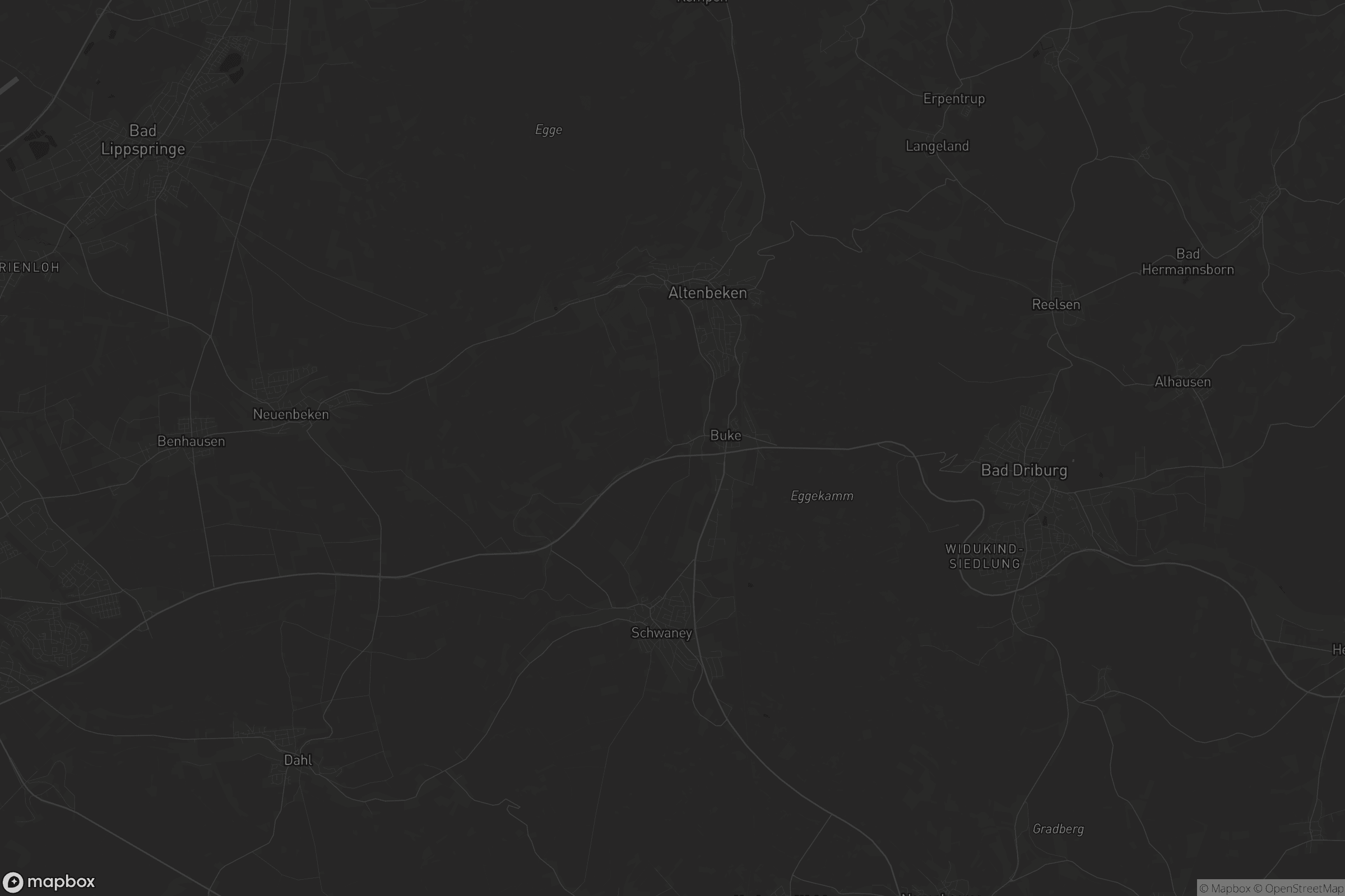 Karte von Altenbeken