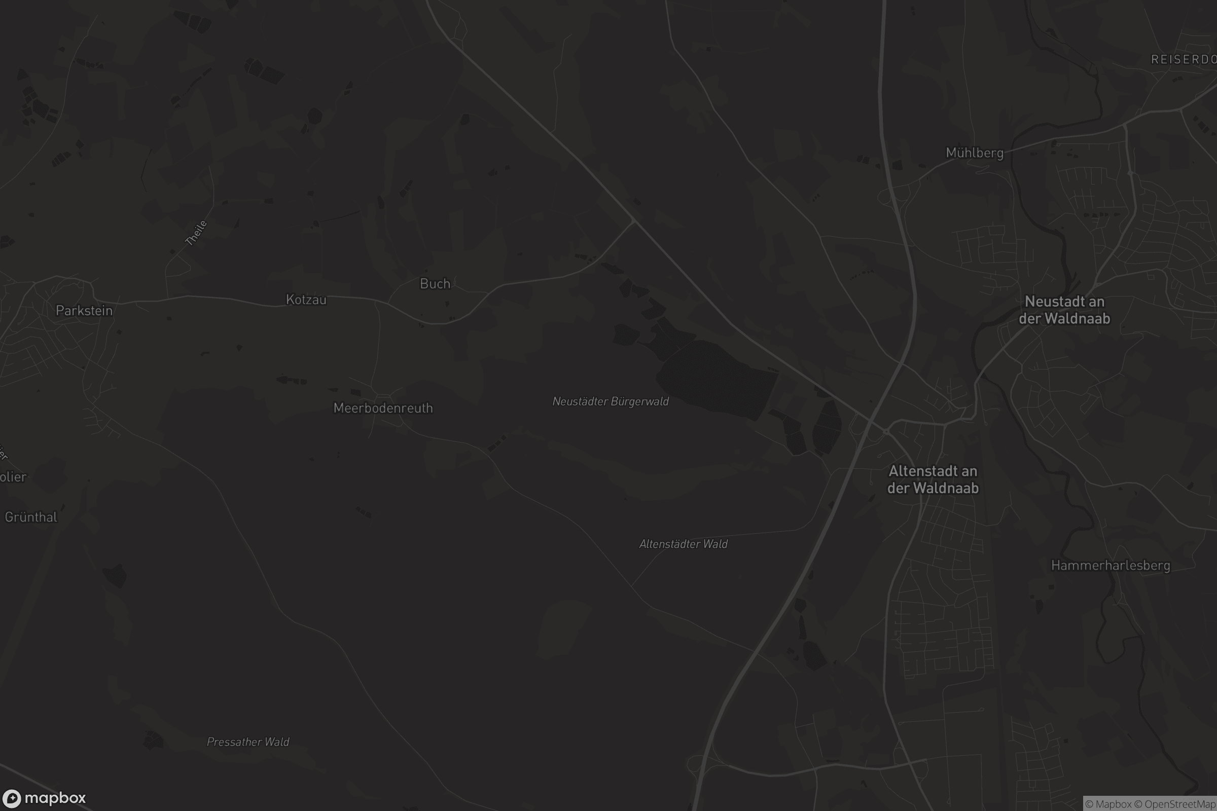 Karte von Altenstadt an der Waldnaab