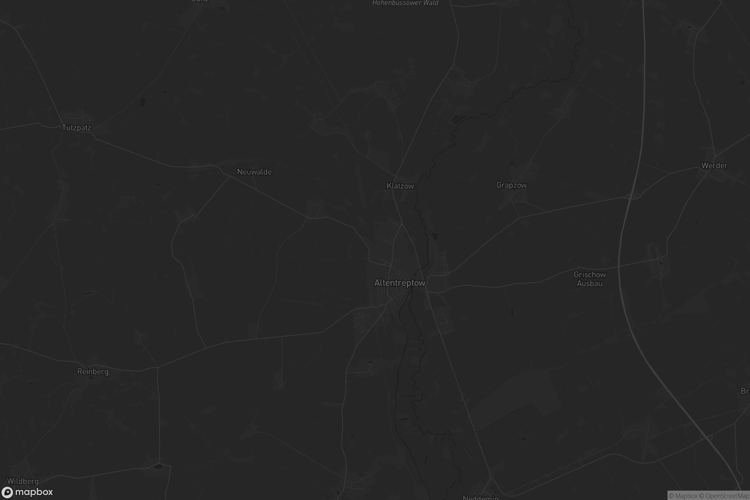 Karte von Altentreptow