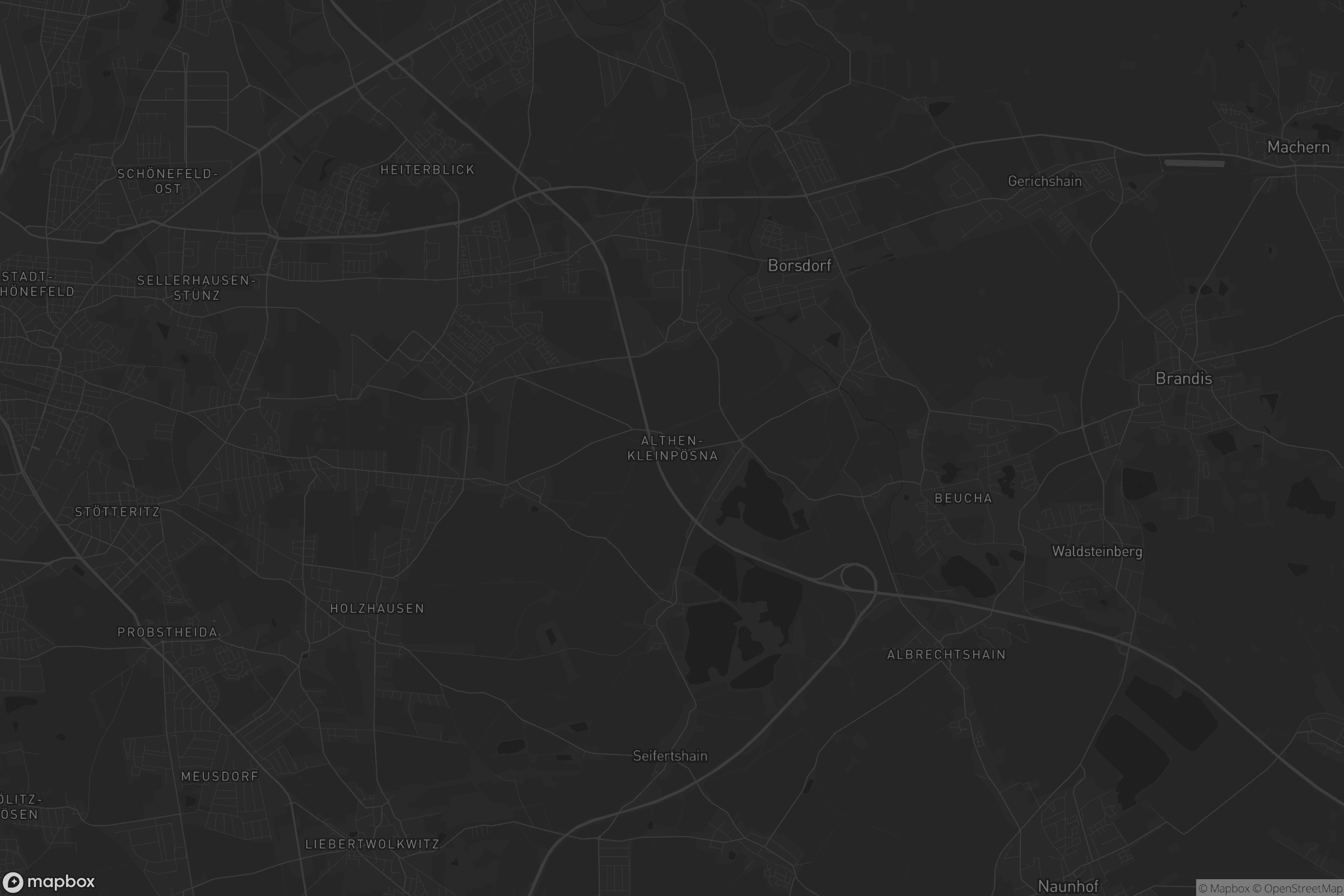 Karte von Althen-Kleinpösna