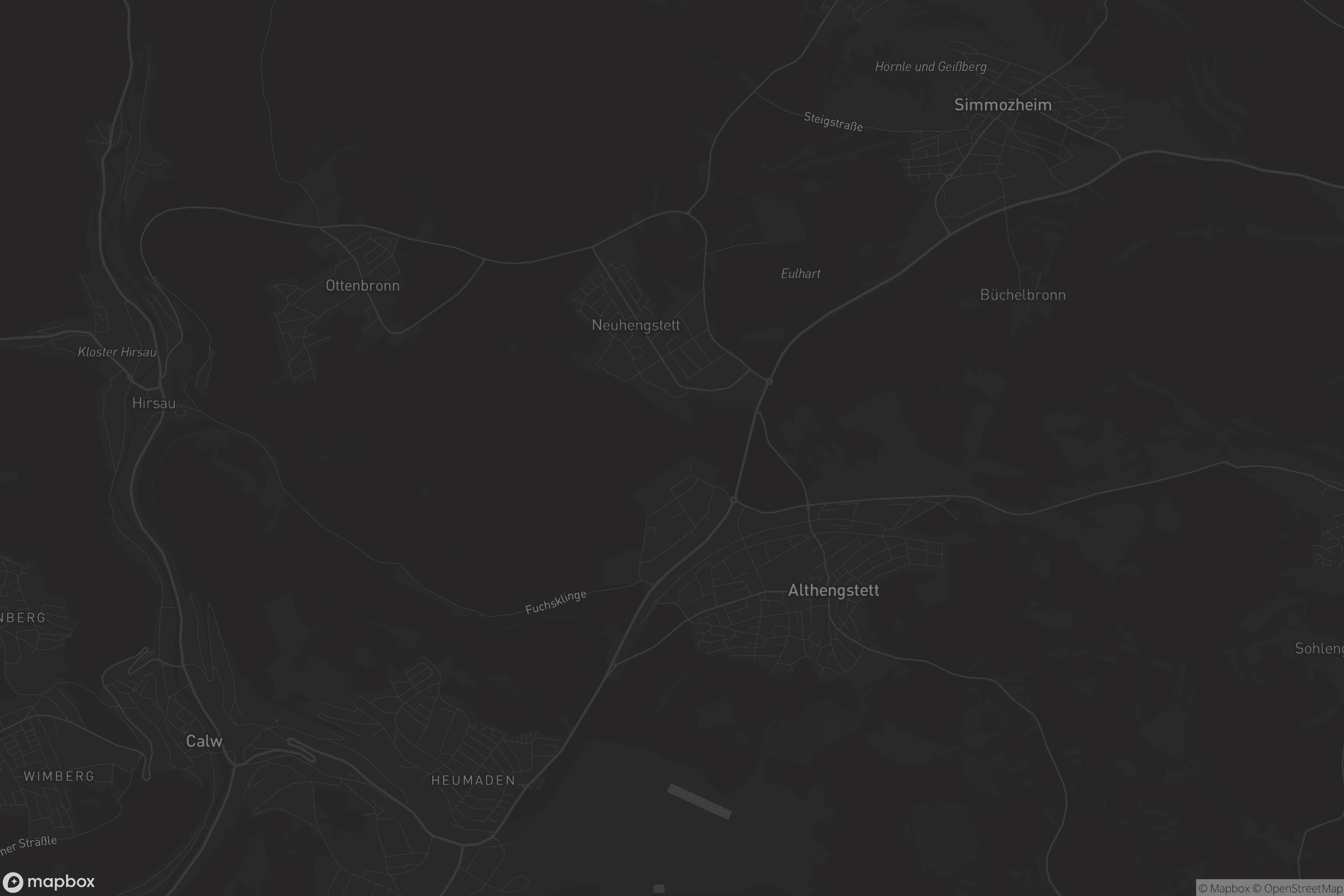 Karte von Althengstett