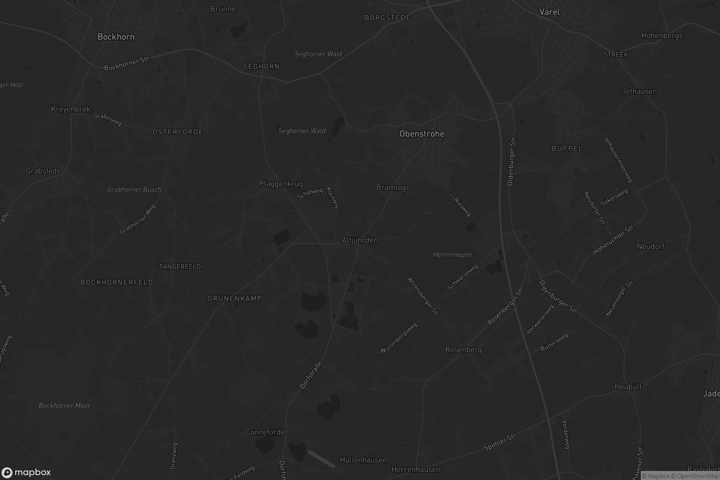 Karte von Altjührden