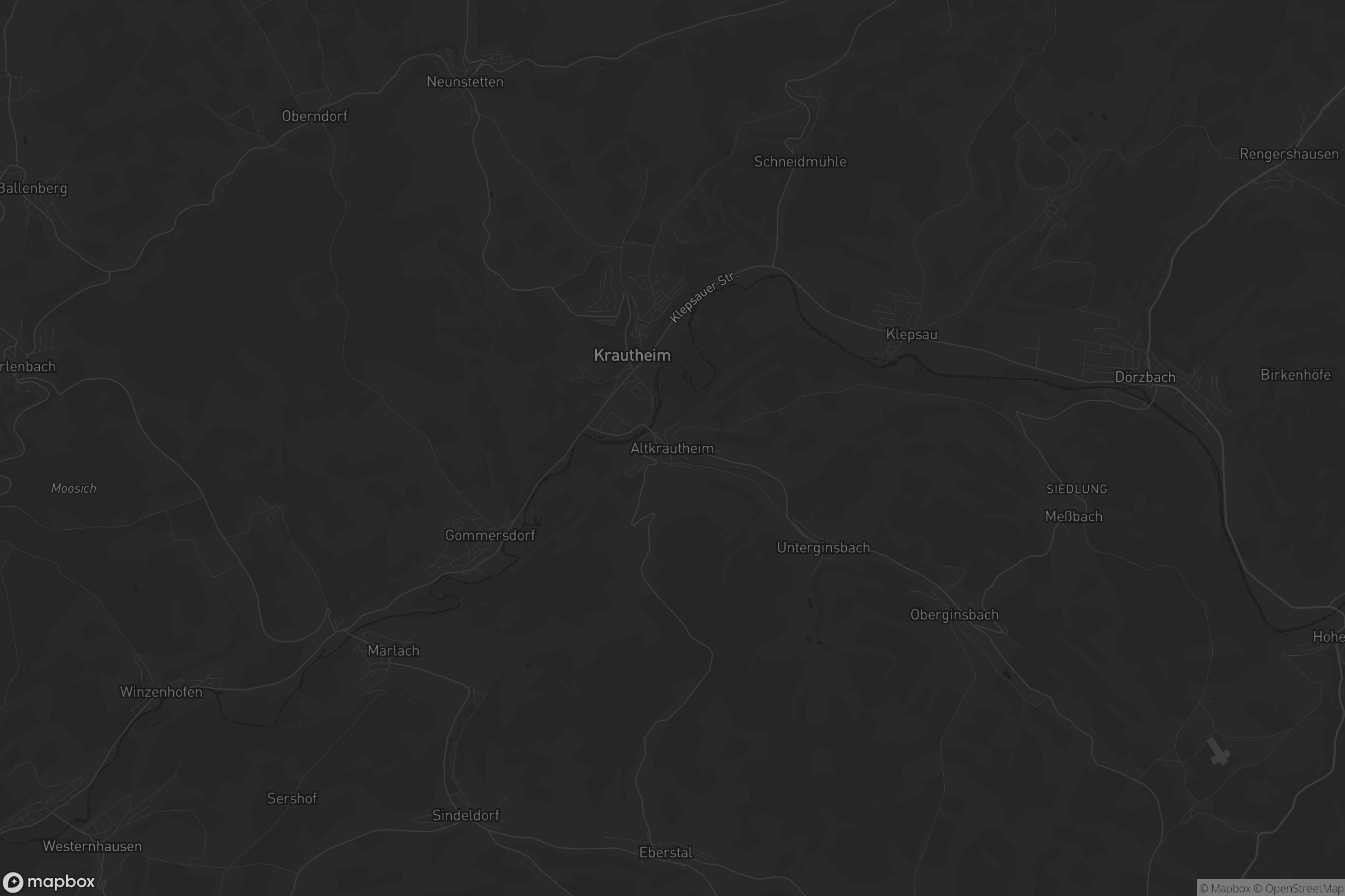 Karte von Altkrautheim