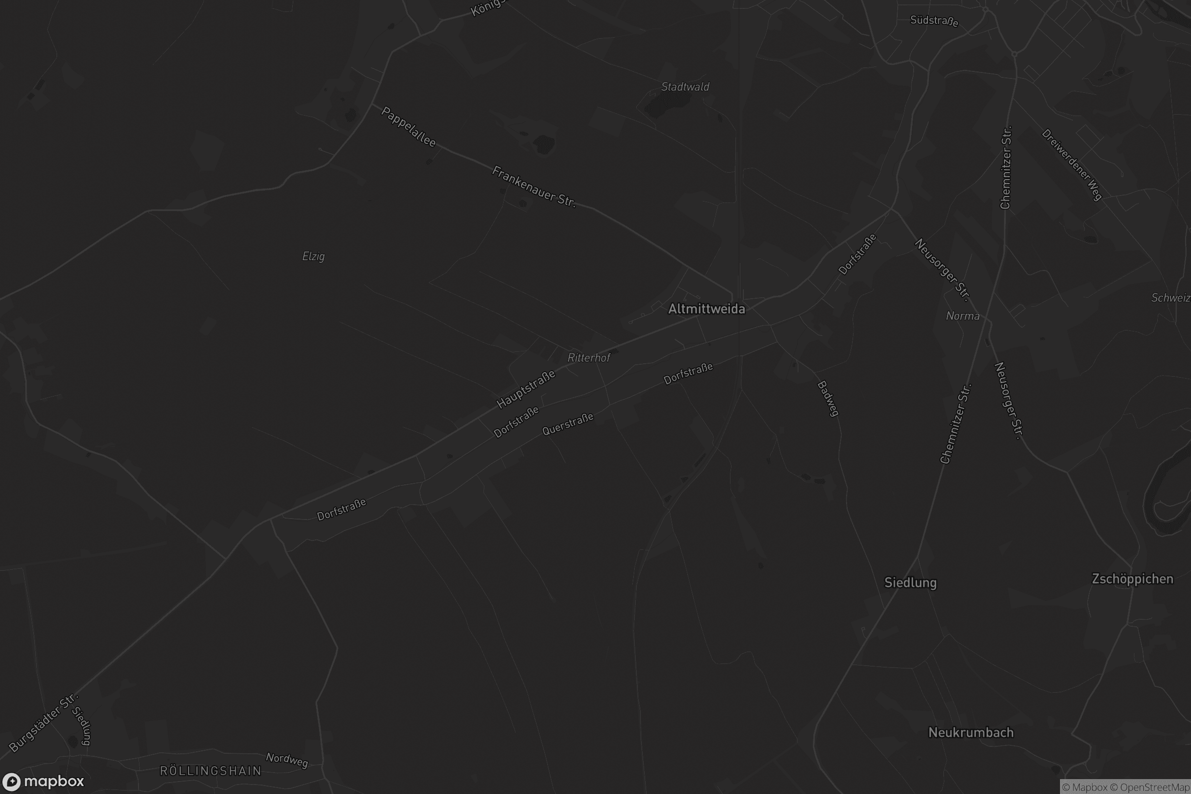 Karte von Altmittweida