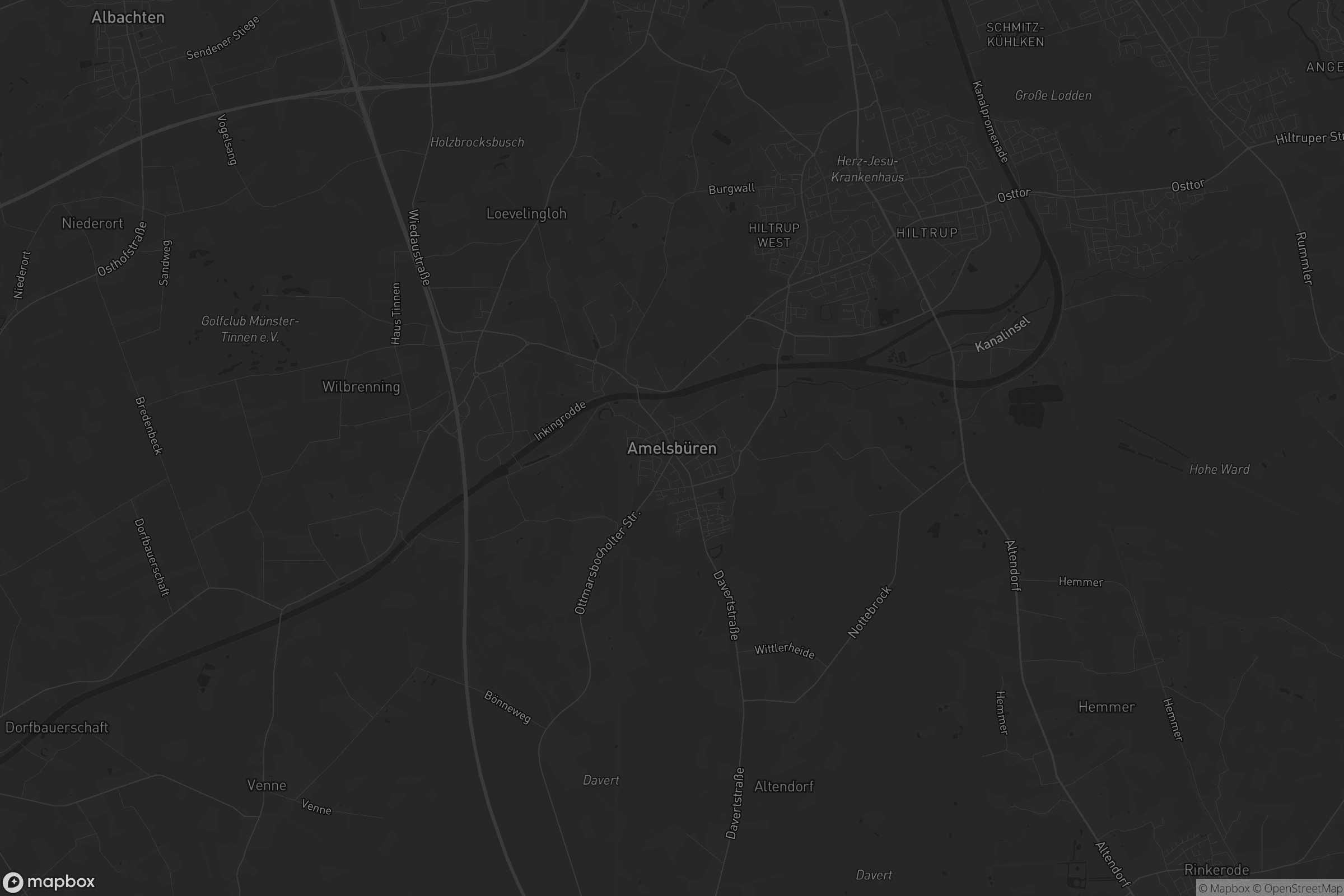 Karte von Amelsbüren