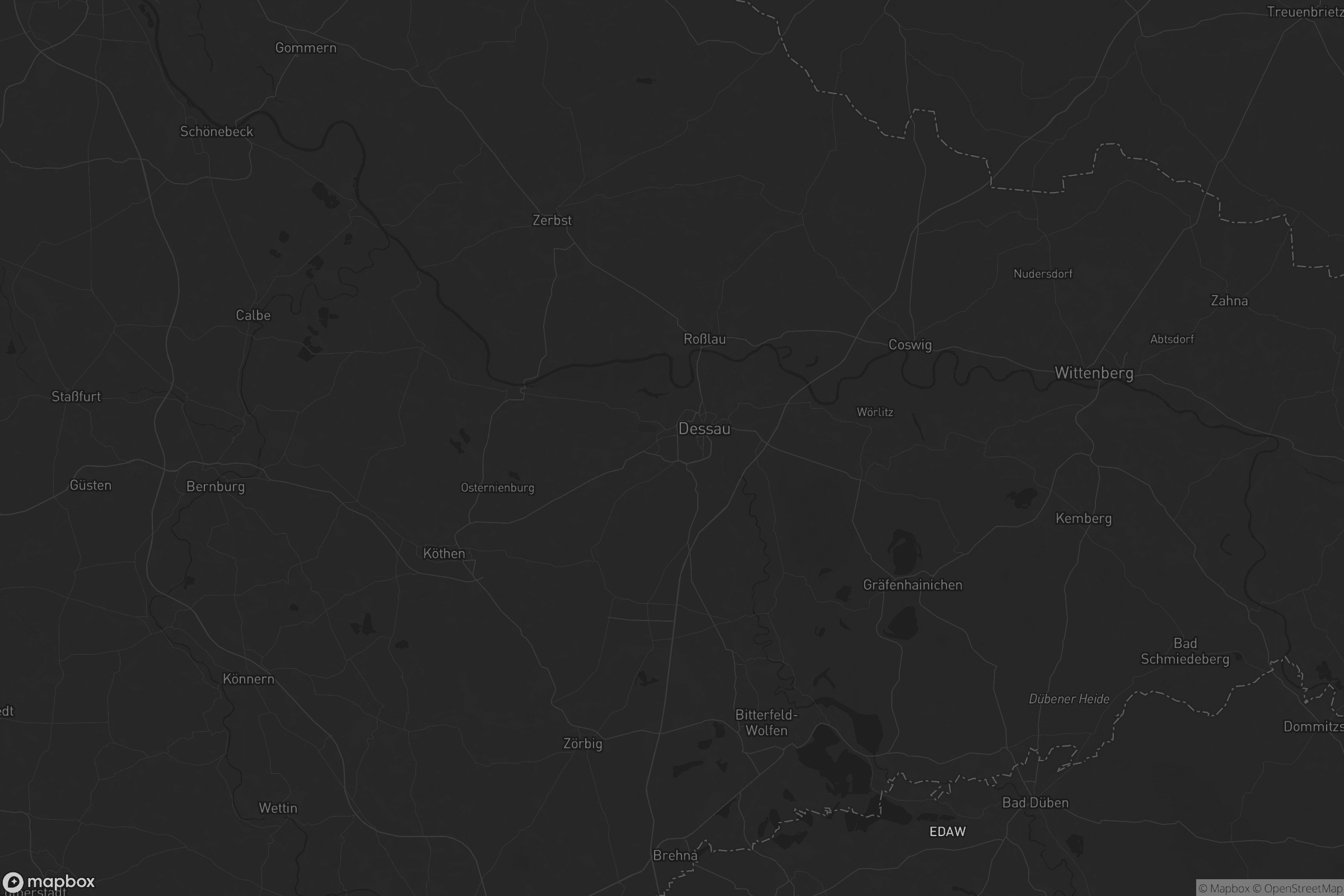 Karte von Anhalt-Bitterfeld