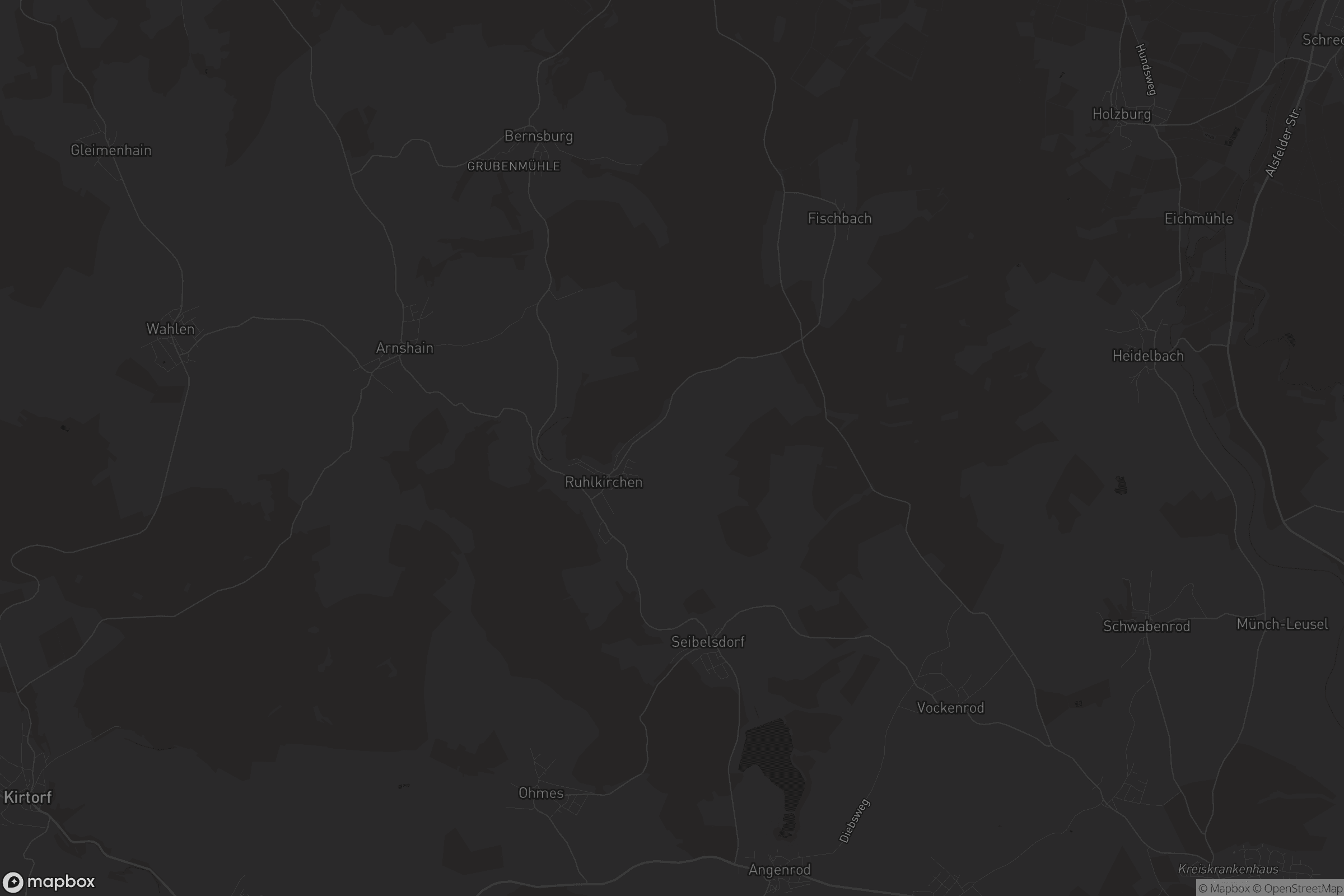 Karte von Antrifttal