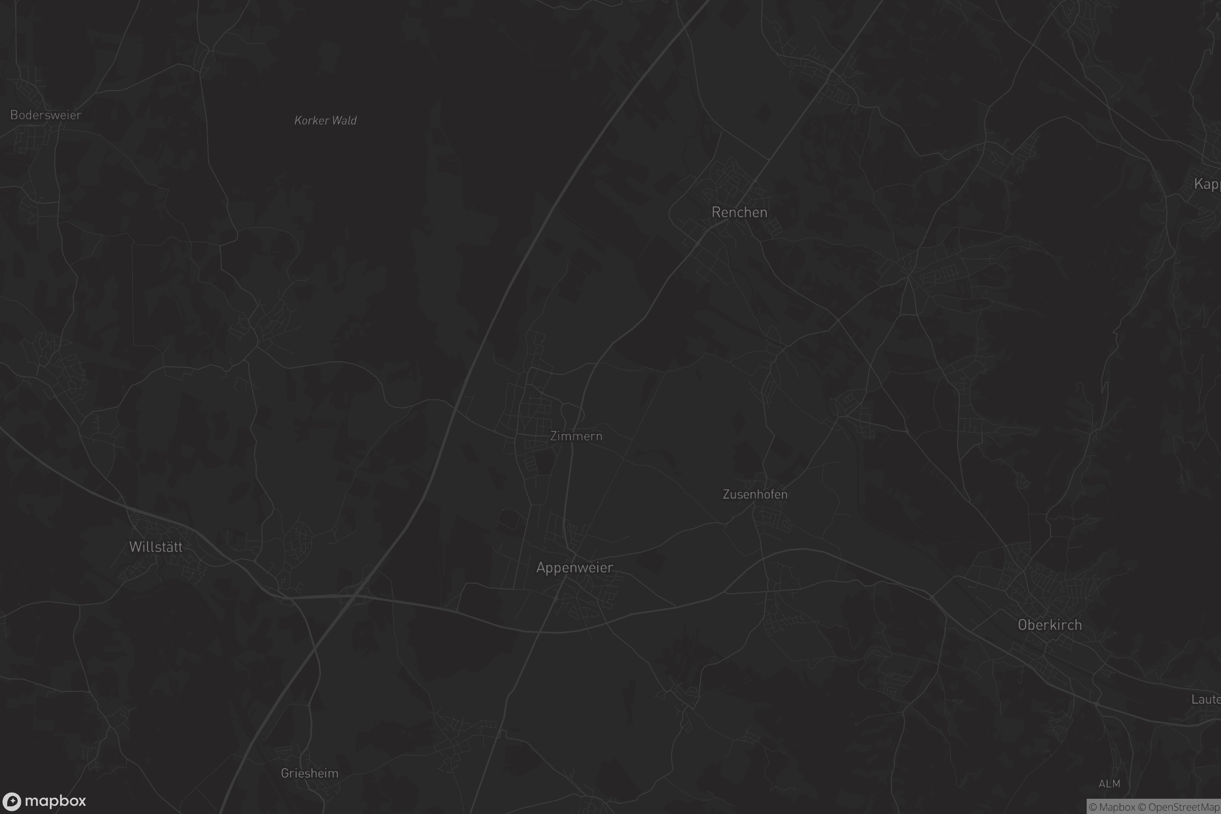 Karte von Appenweier