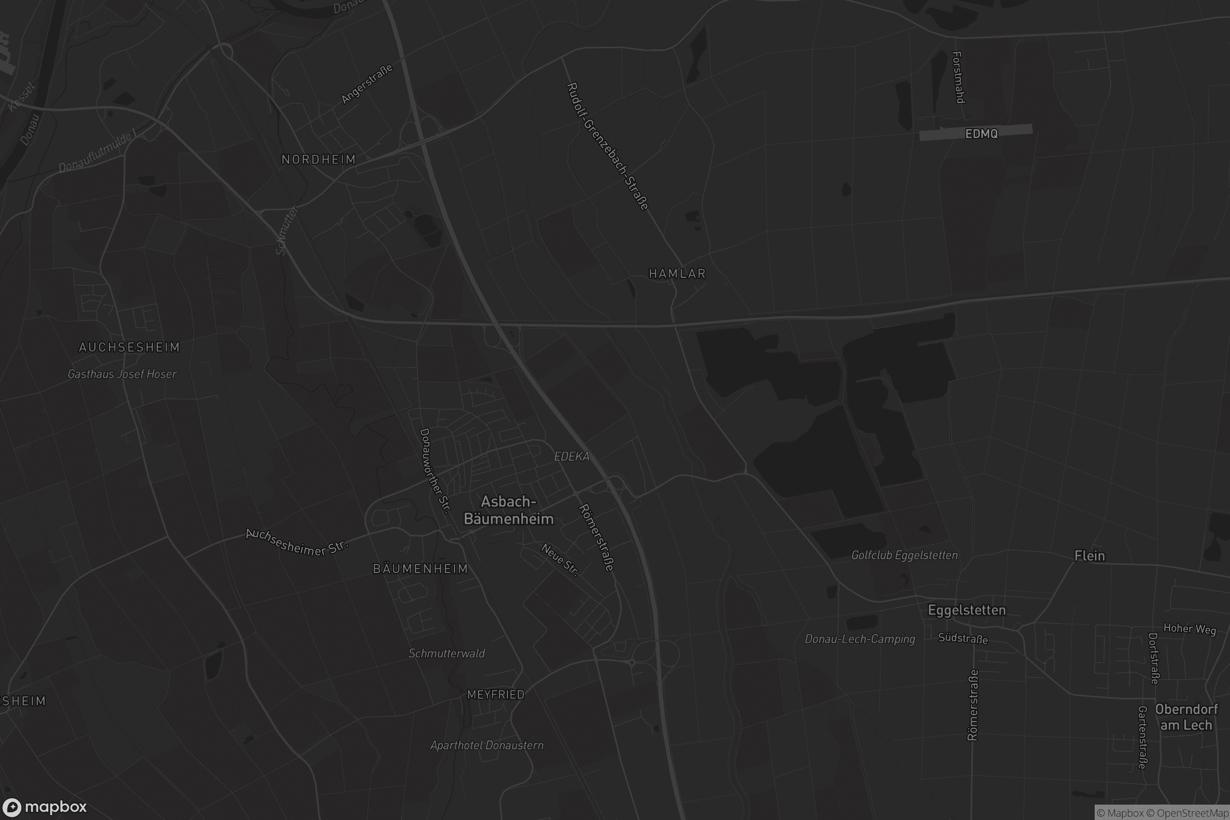 Karte von Asbach-Bäumenheim