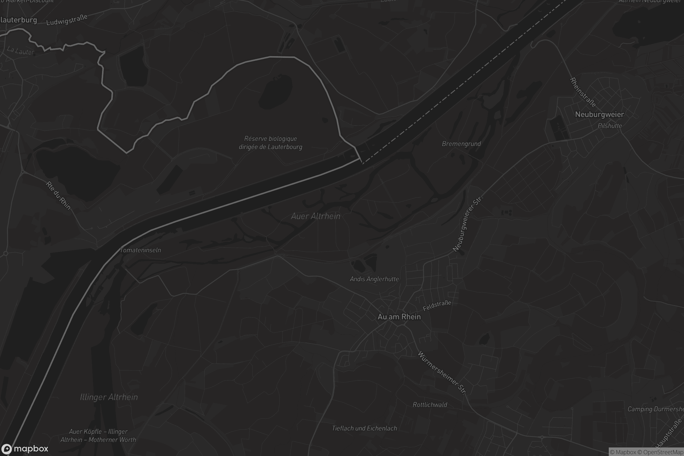 Karte von Au am Rhein