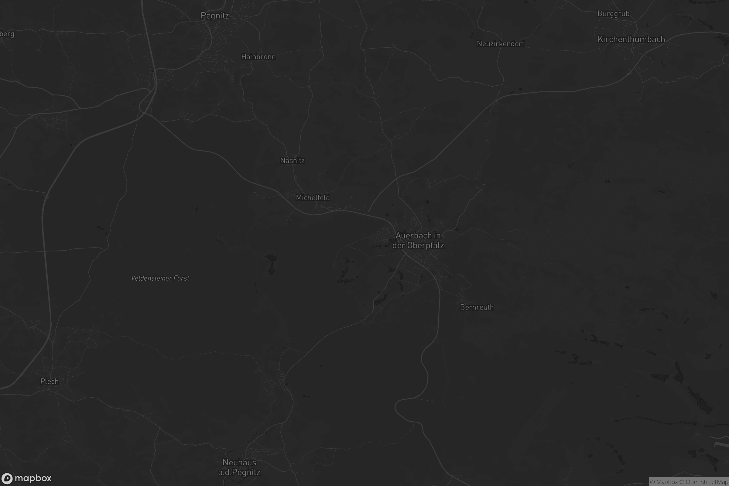 Karte von Auerbach in der Oberpfalz