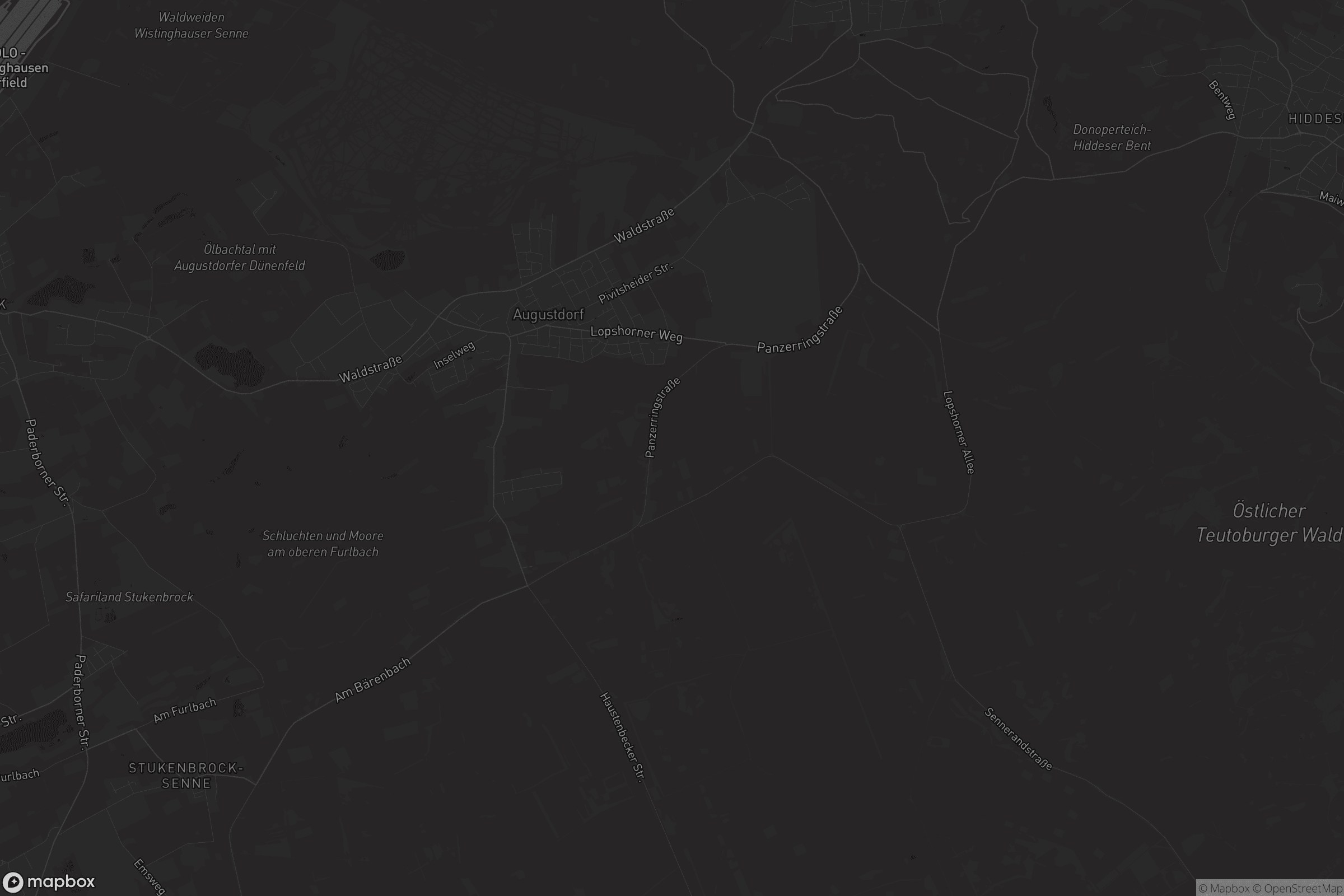 Karte von Augustdorf