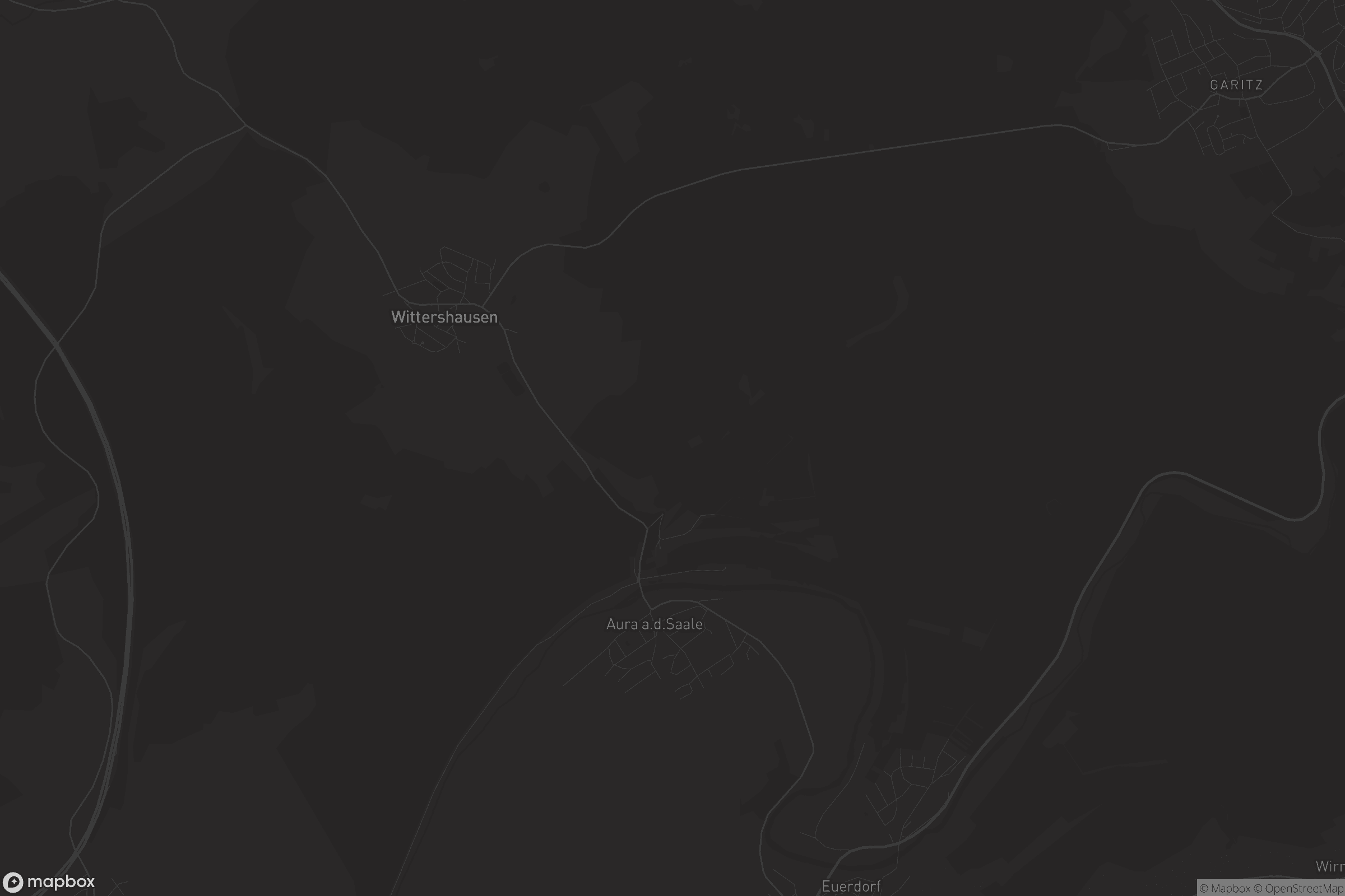 Karte von Aura an der Saale