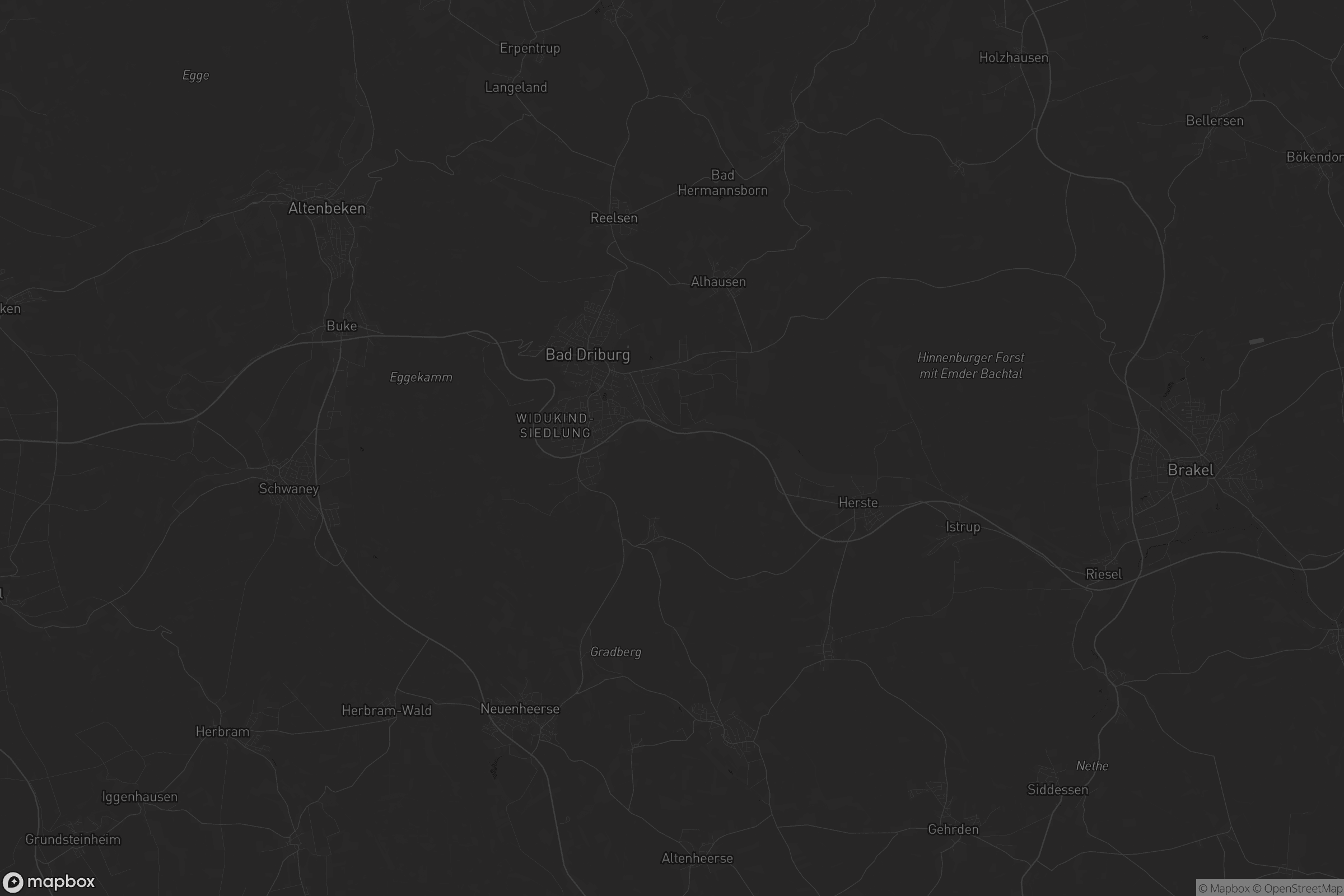 Karte von Bad Driburg