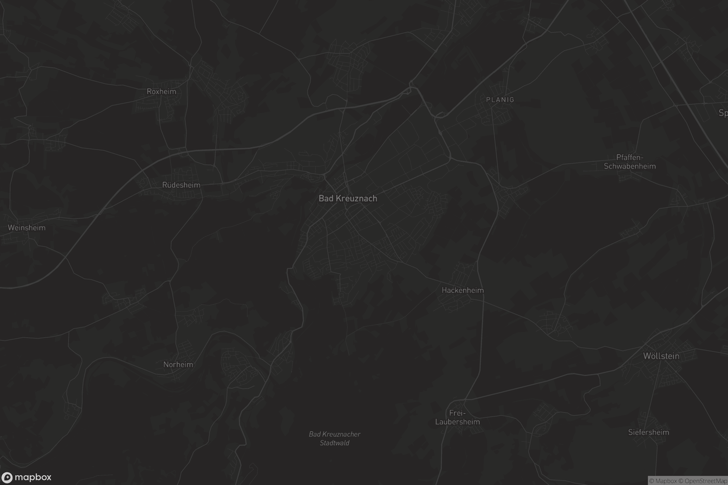 Karte von Bad Kreuznach