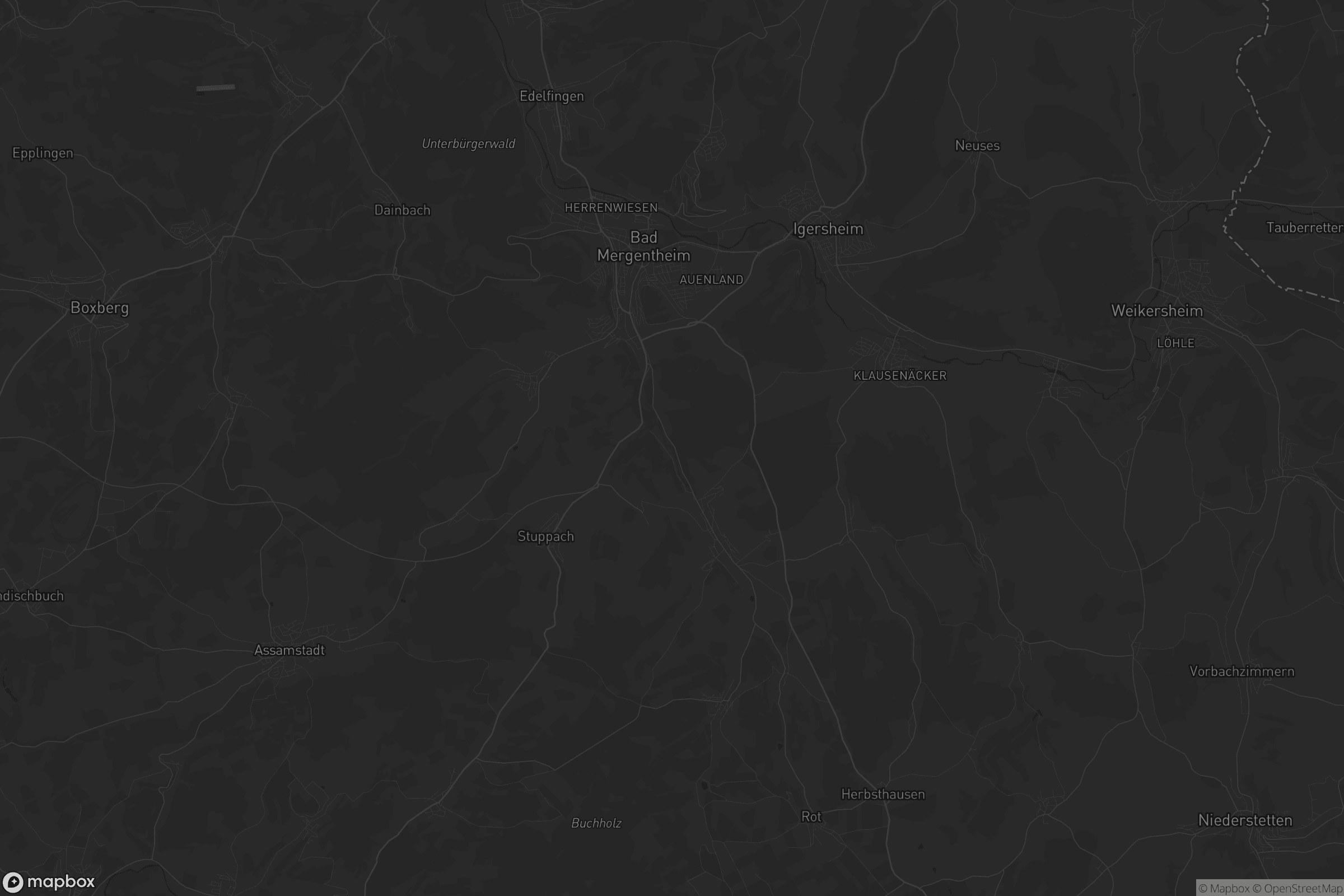 Karte von Bad Mergentheim