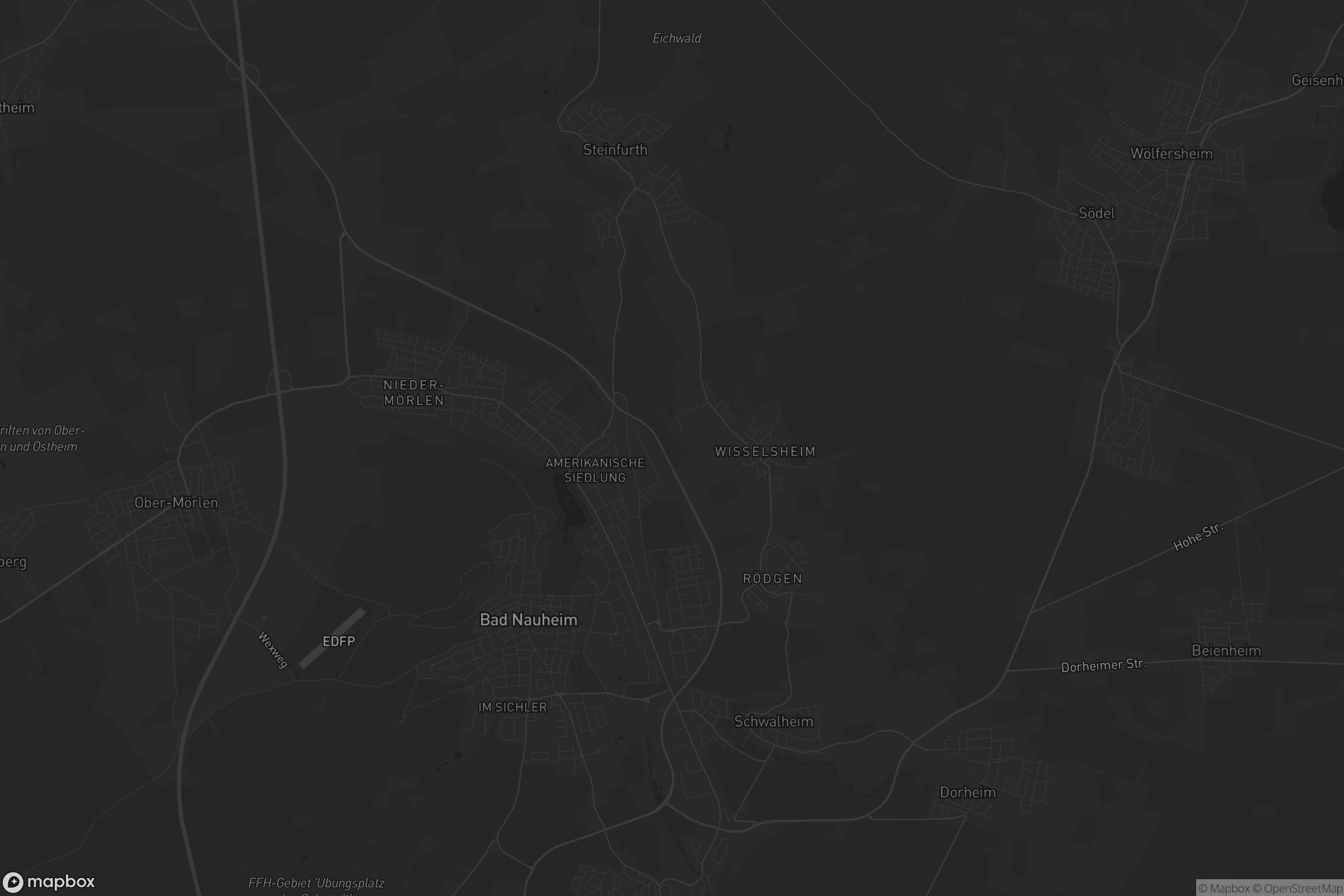 Karte von Bad Nauheim