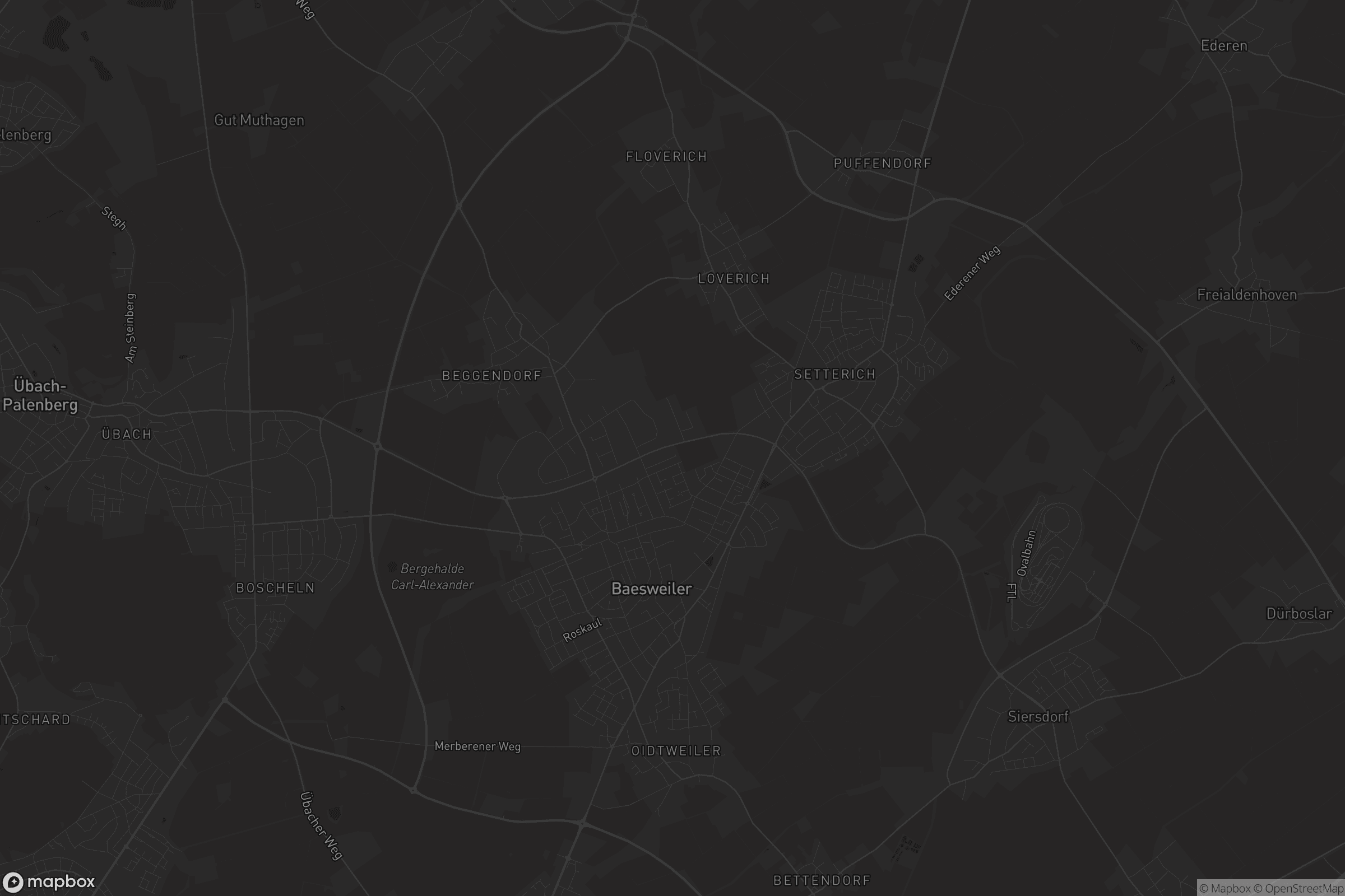 Karte von Baesweiler