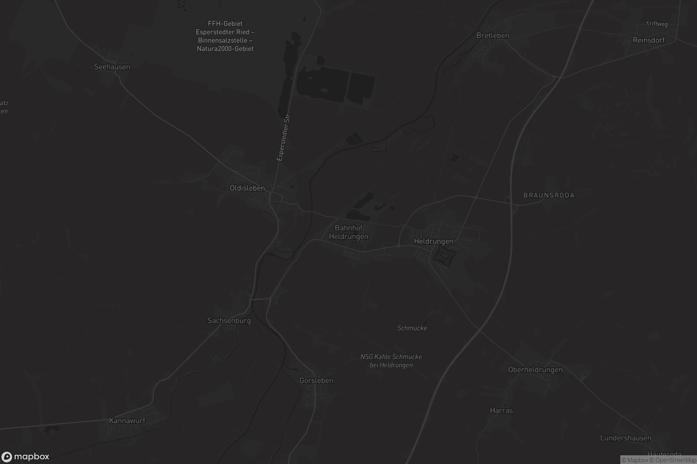 Karte von Bahnhof Heldrungen