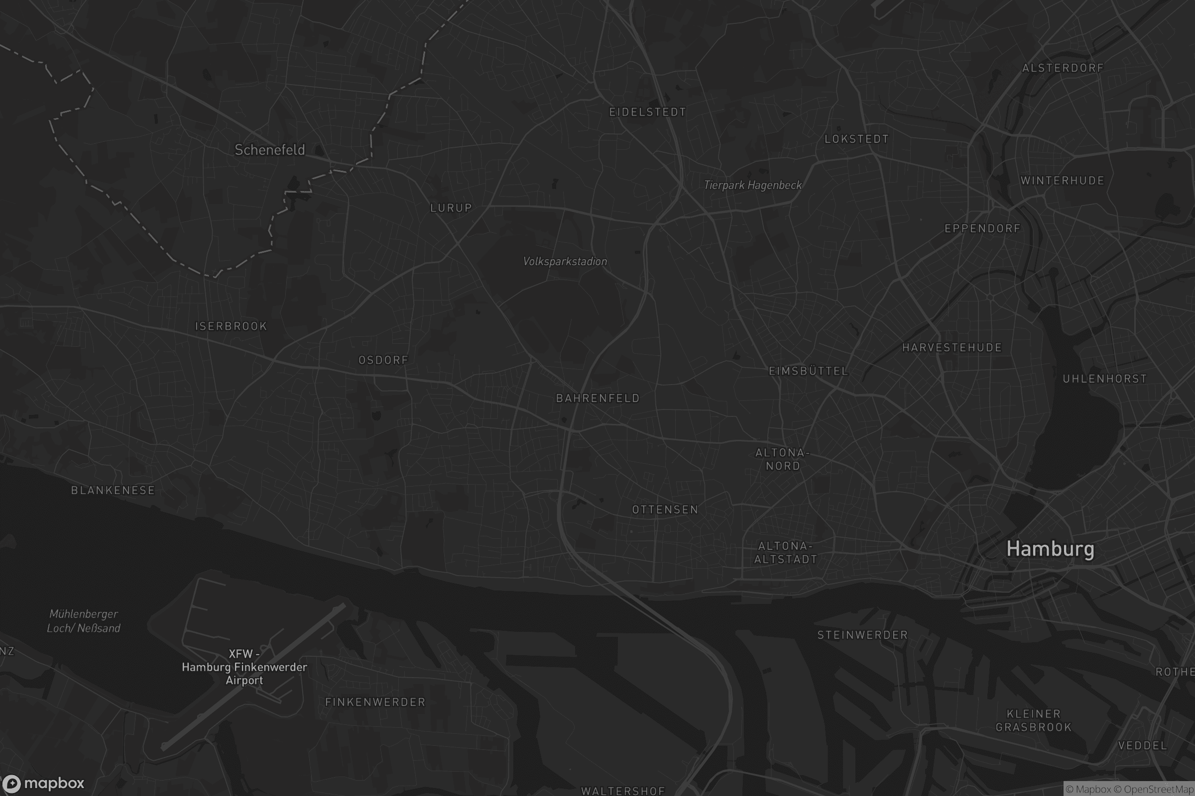 Karte von Bahrenfeld