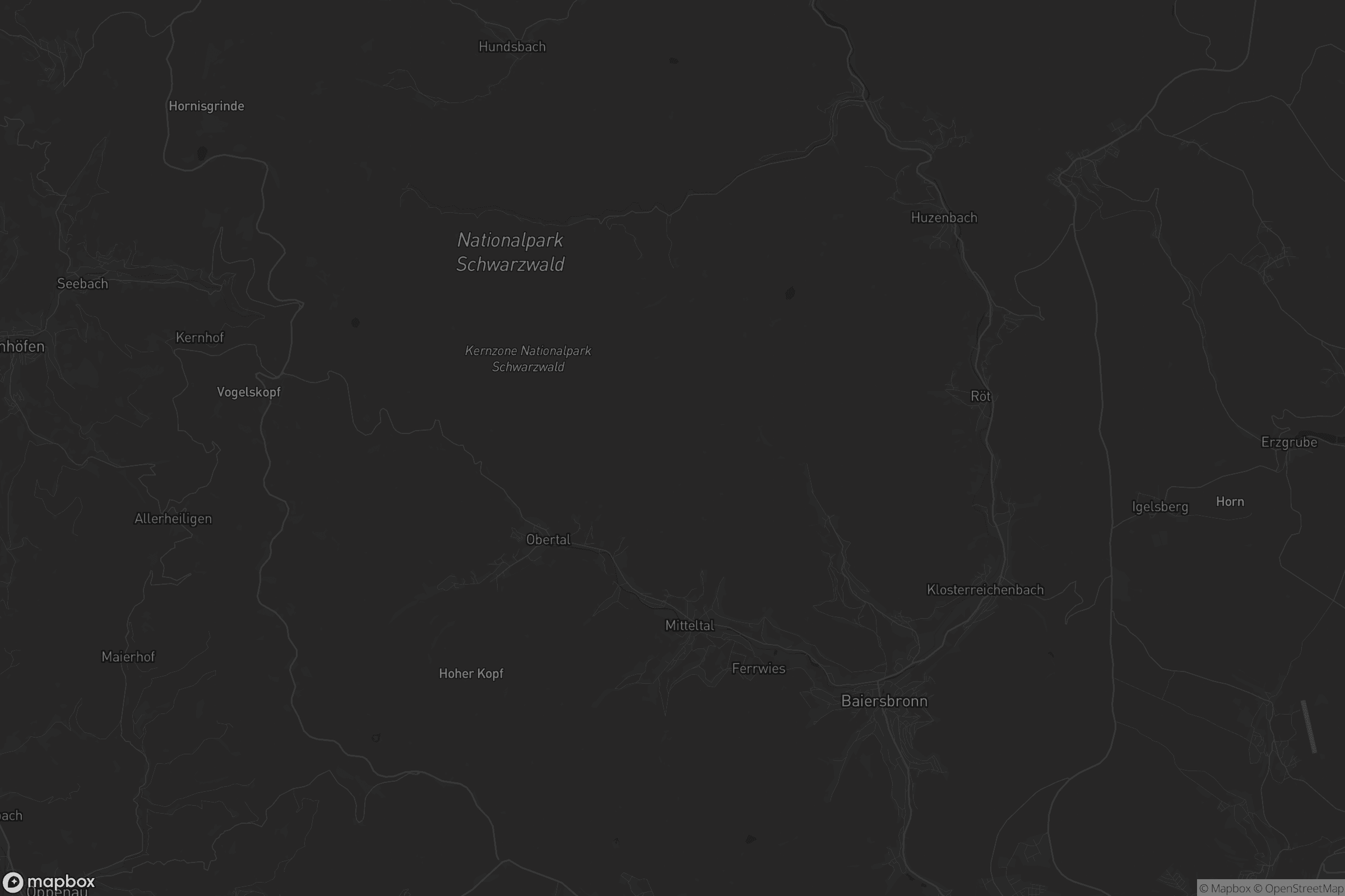 Karte von Baiersbronn