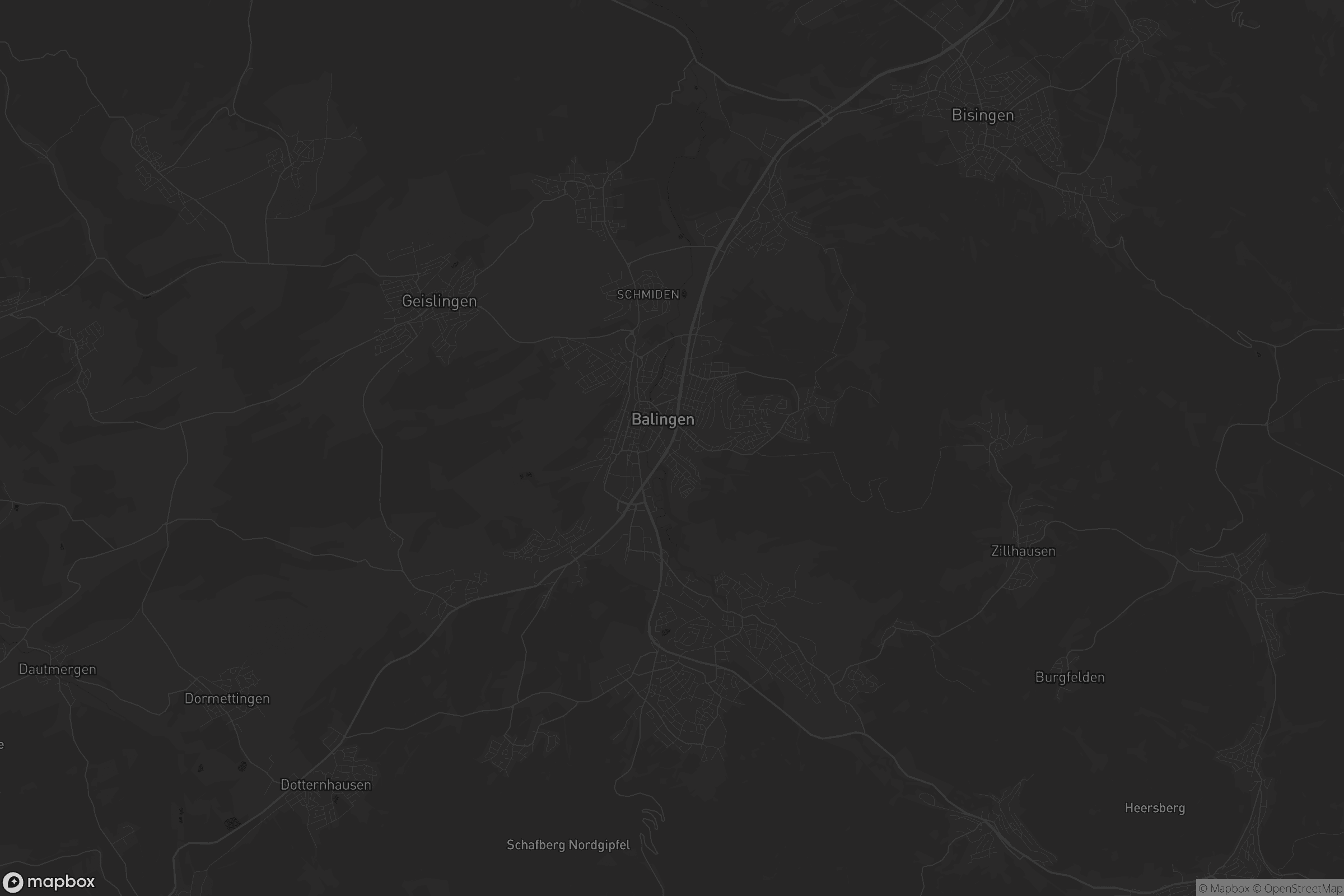 Karte von Balingen