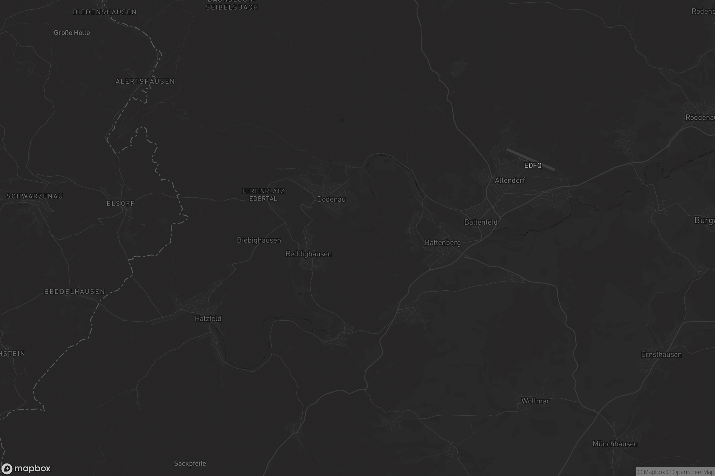 Karte von Battenberg (Eder)