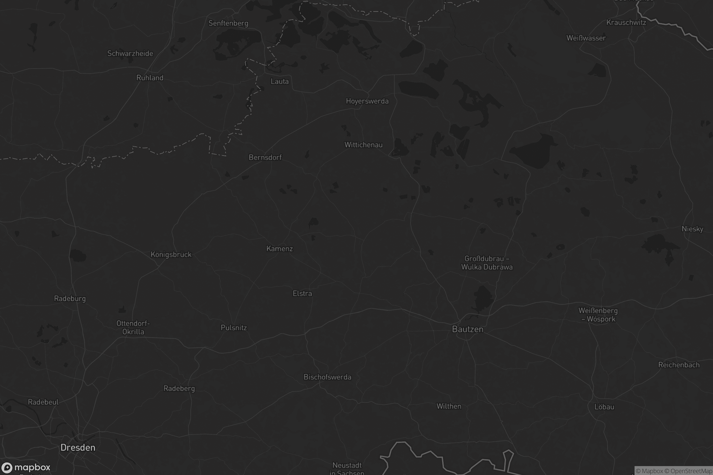 Karte von Bautzen - Budyšin