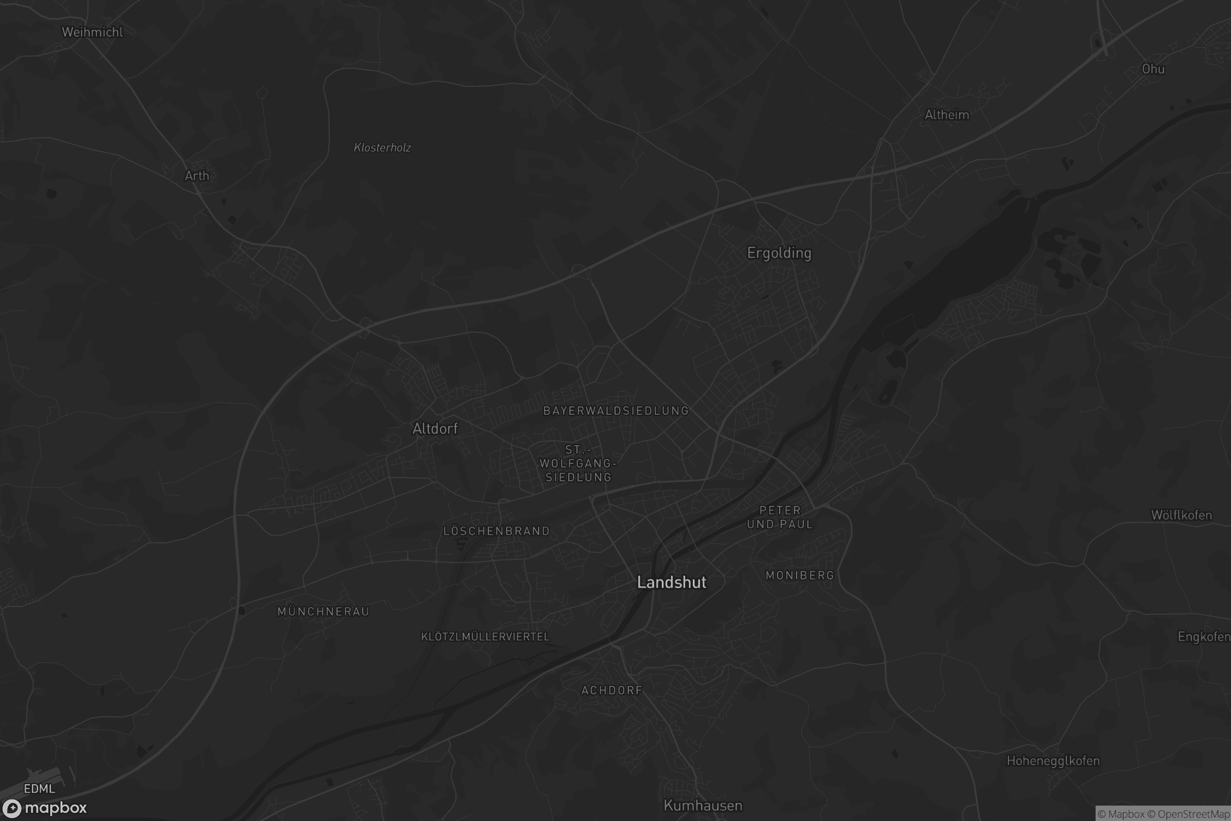 Karte von Bayerwaldsiedlung