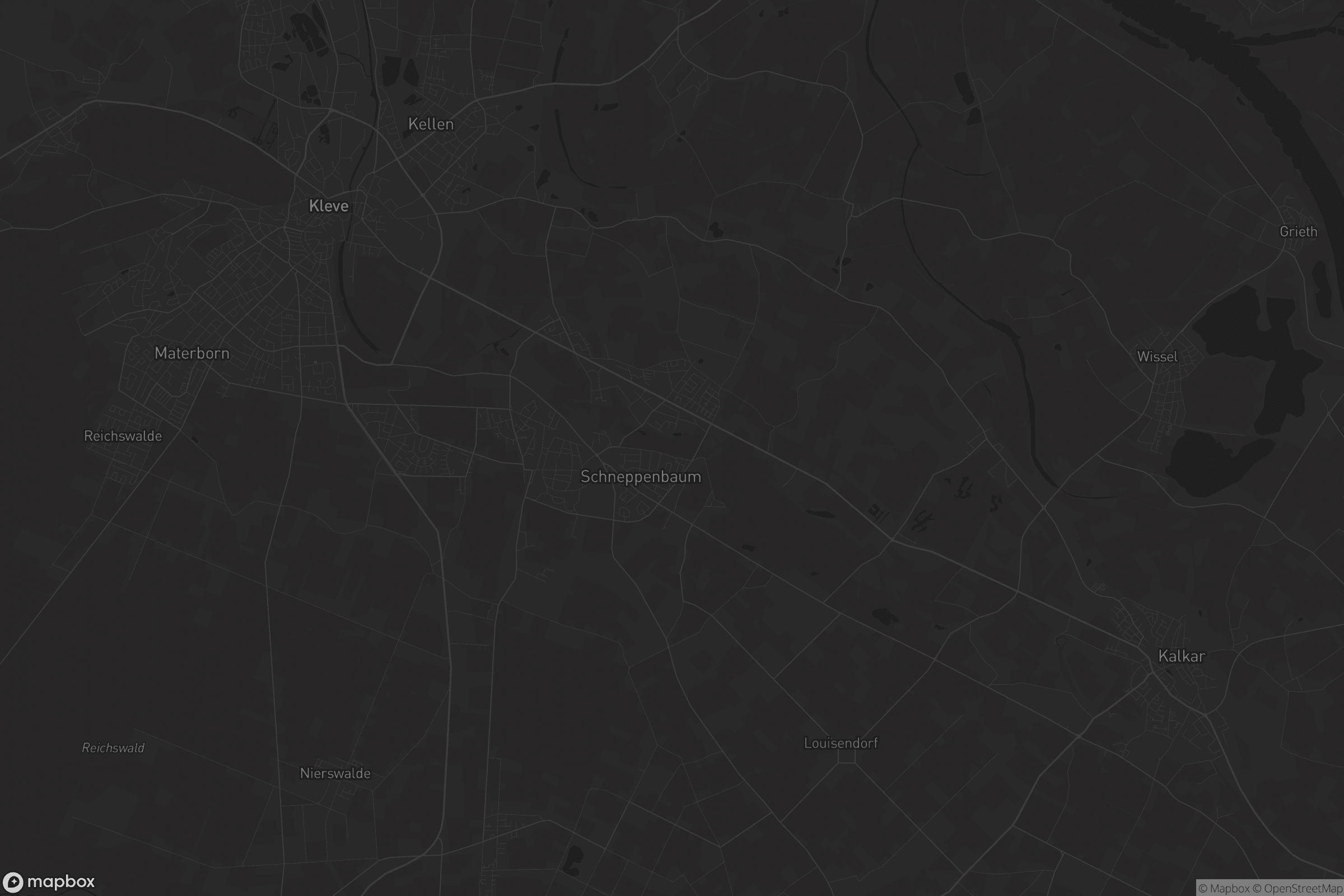 Karte von Bedburg-Hau