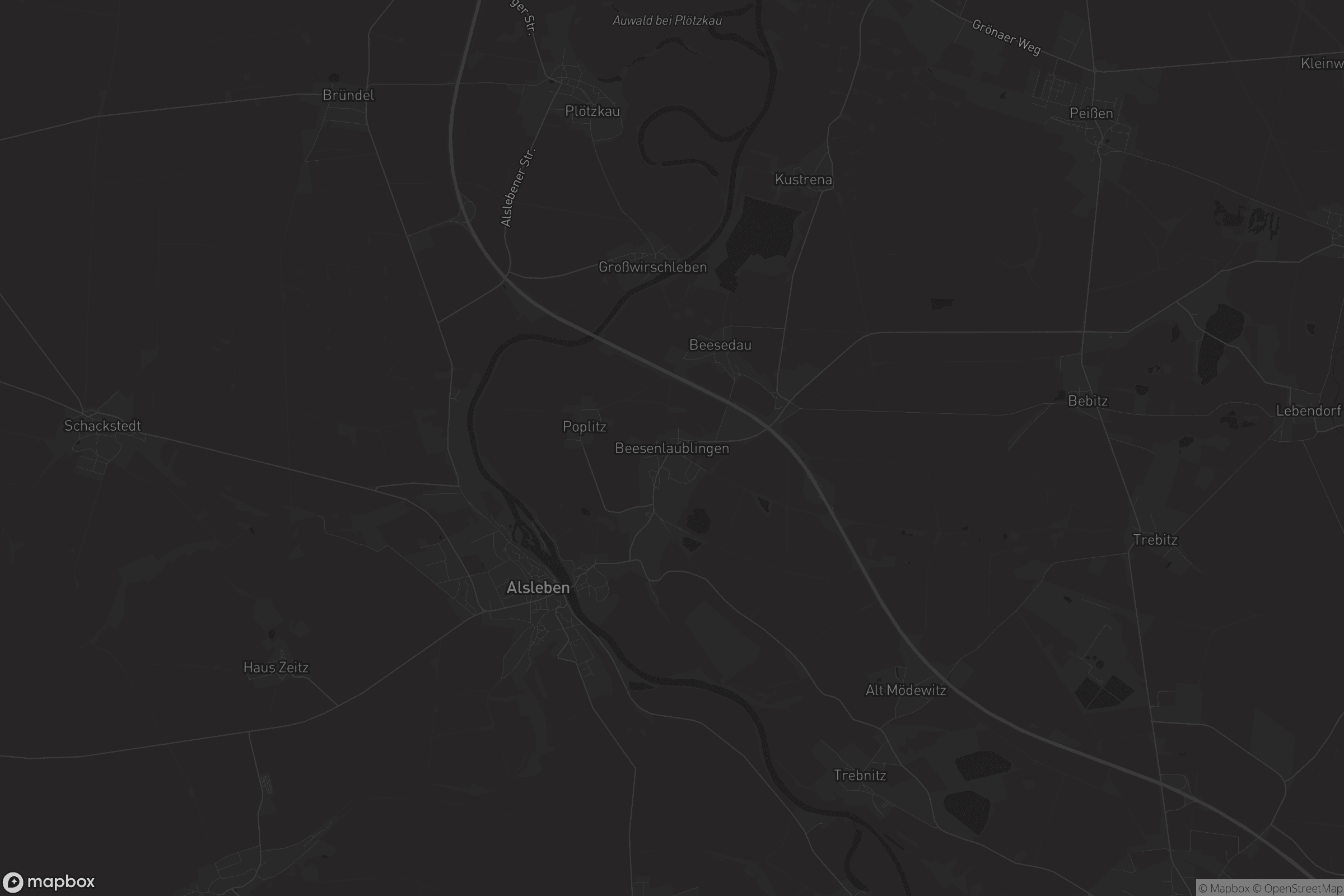 Karte von Beesenlaublingen