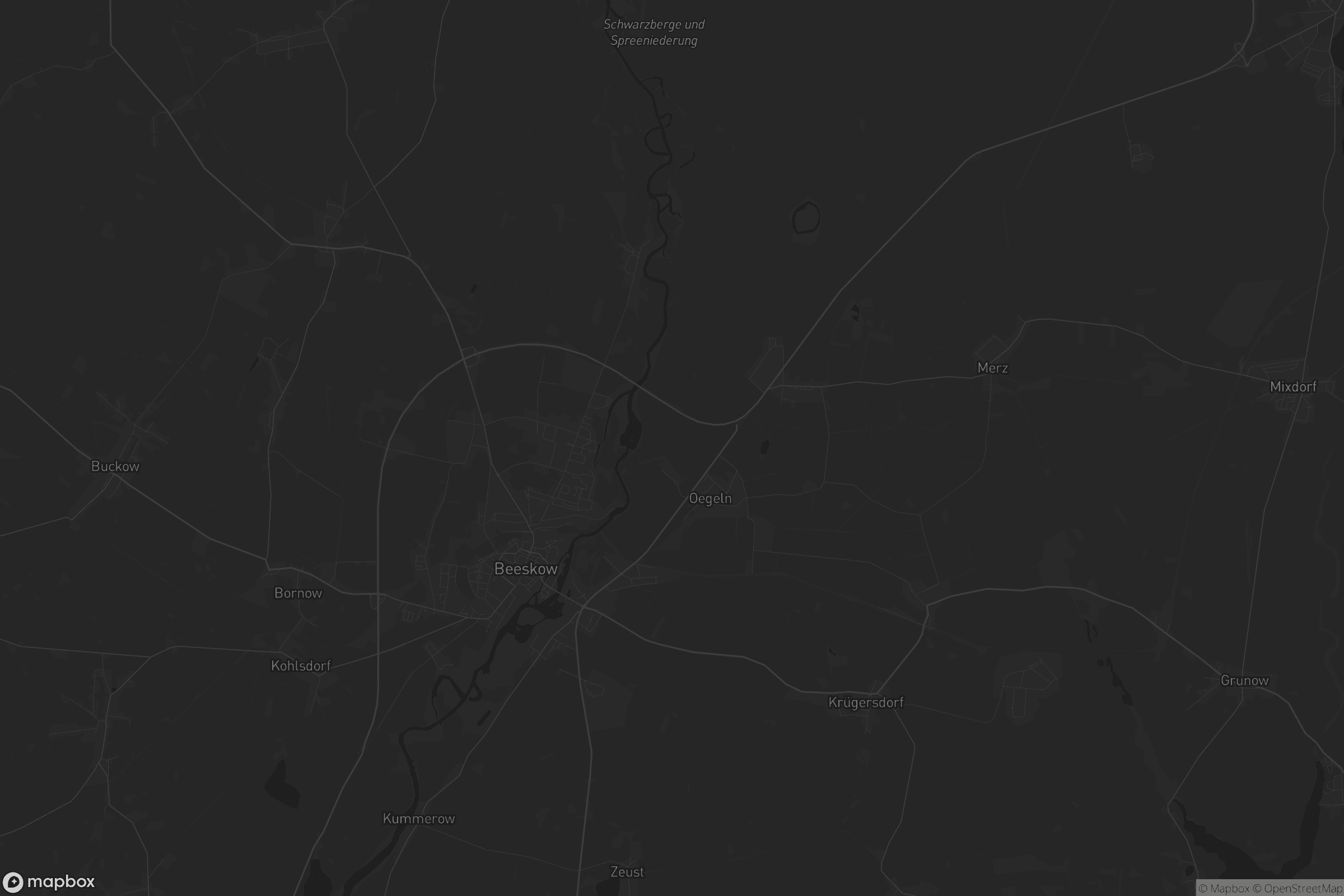 Karte von Beeskow