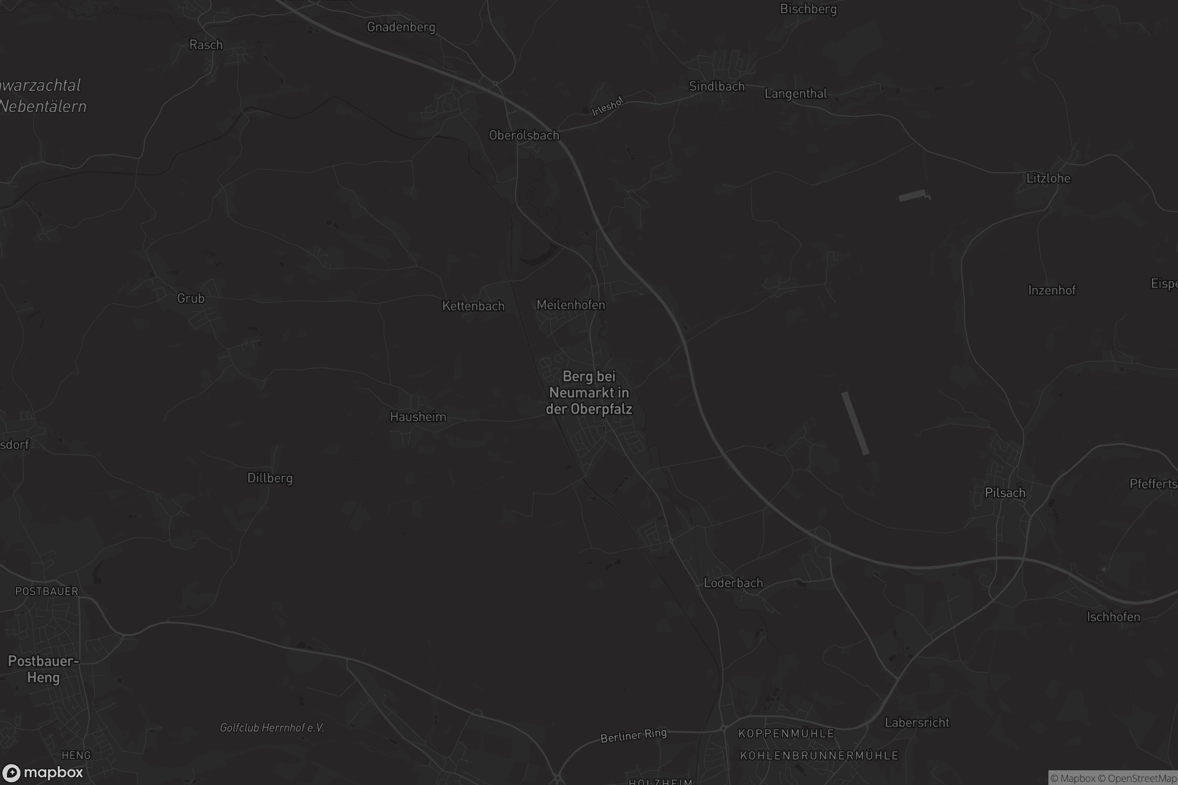 Karte von Berg bei Neumarkt in der Oberpfalz