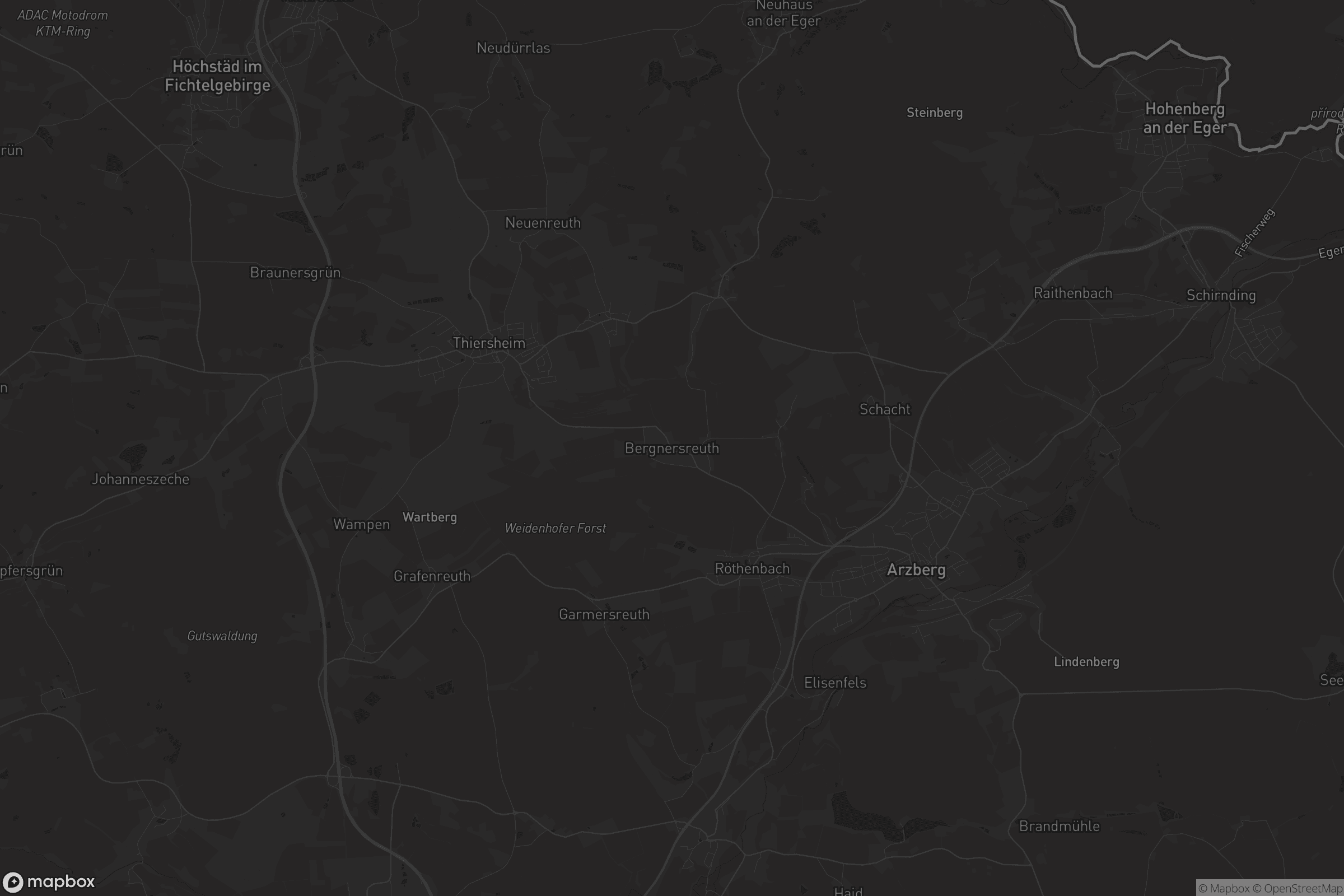 Karte von Bergnersreuth