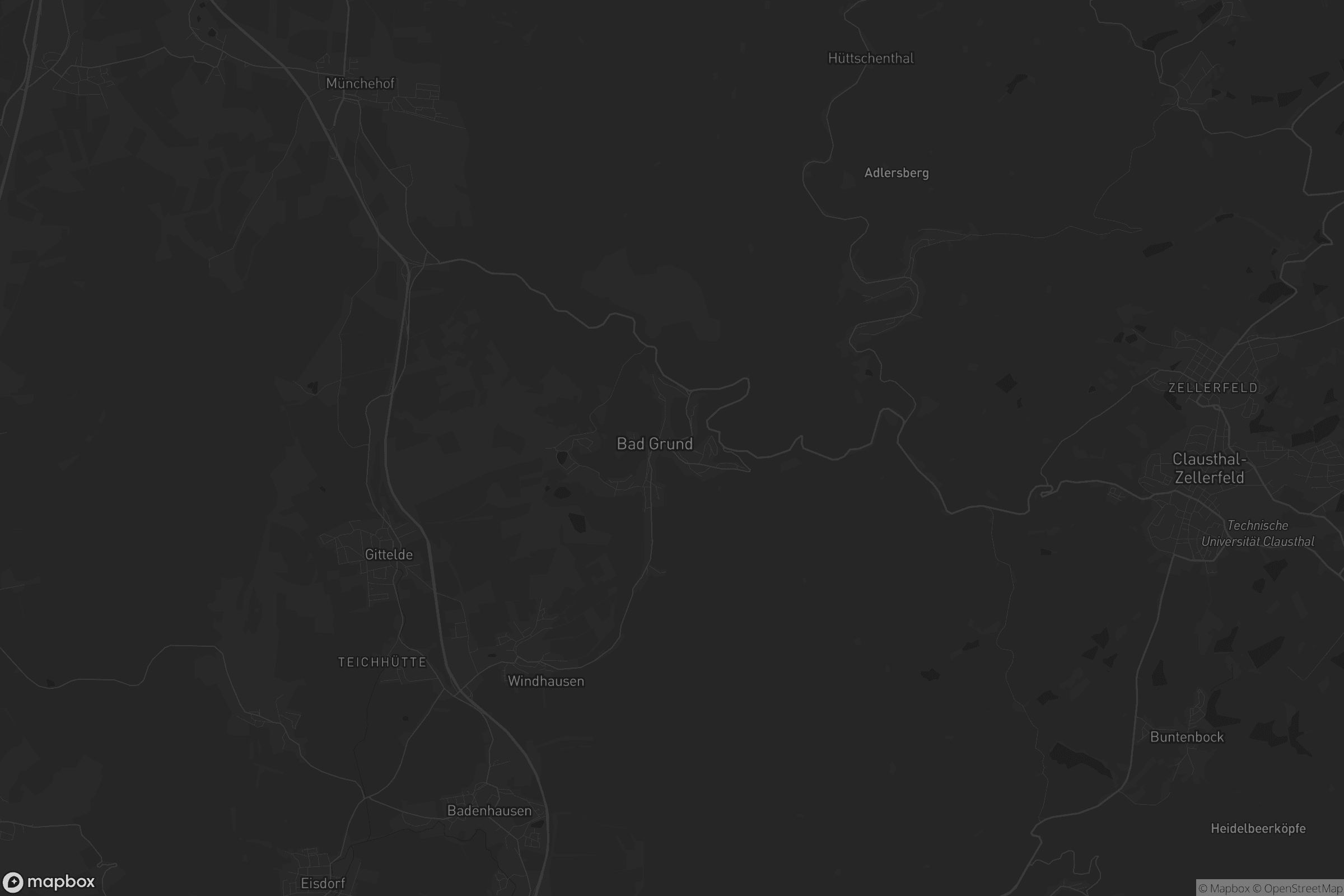 Karte von Bergstadt Bad Grund (Harz)