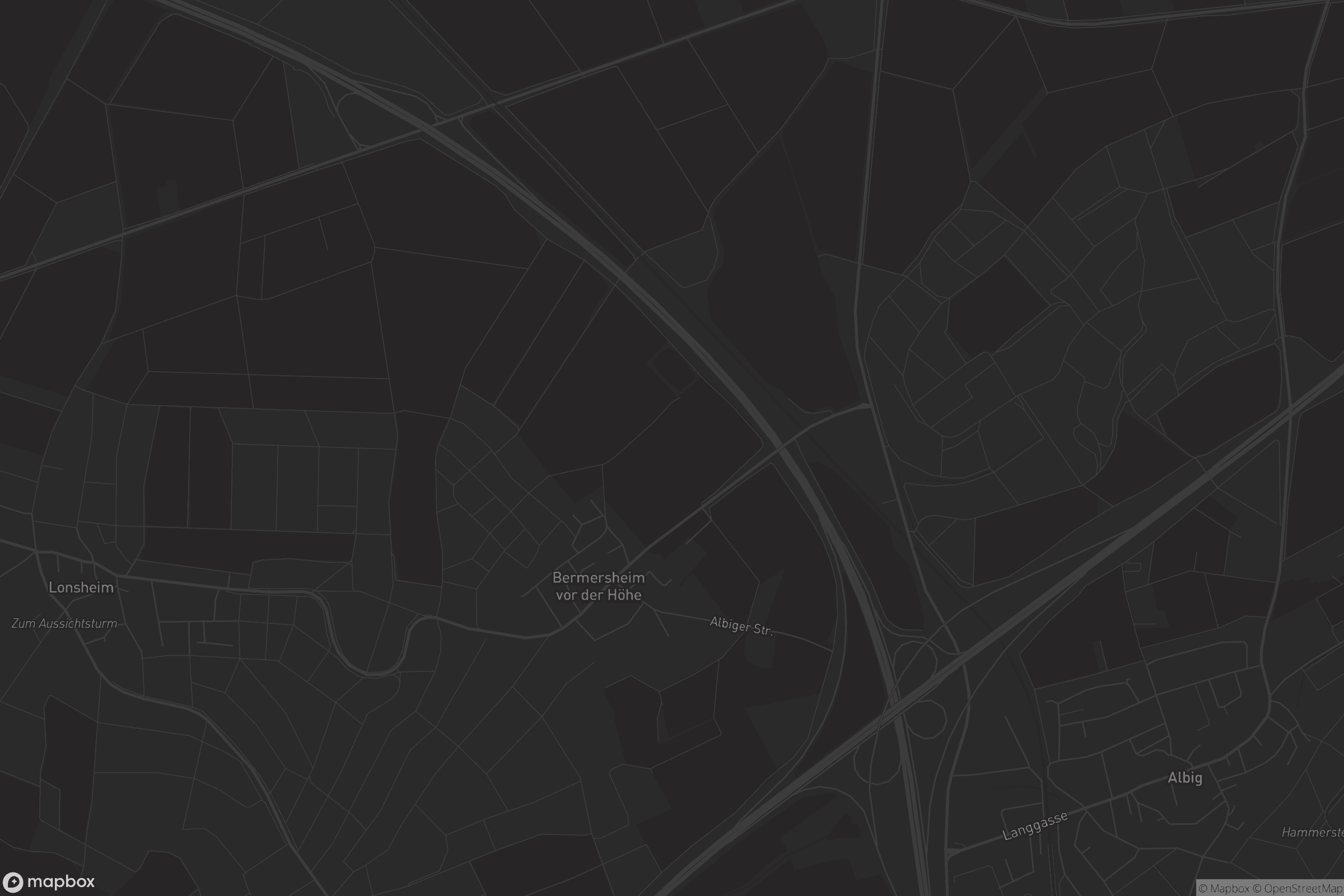 Karte von Bermersheim vor der Höhe