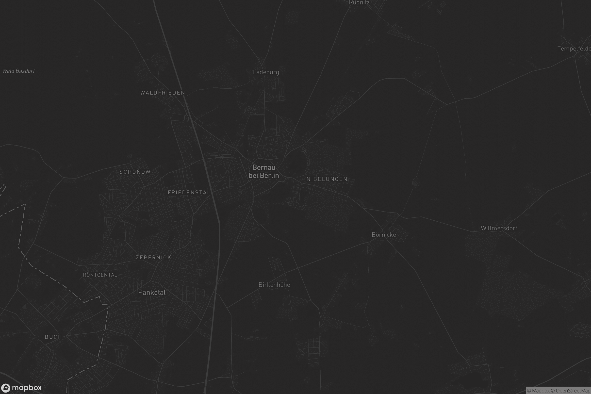 Karte von Bernau Süd