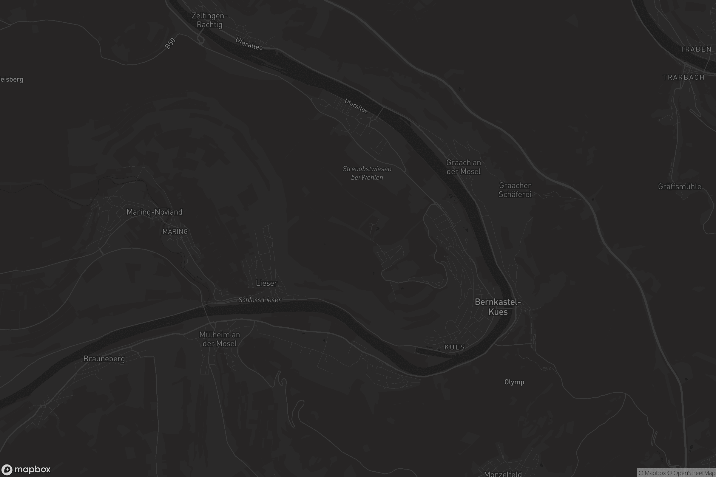 Karte von Bernkastel-Kues