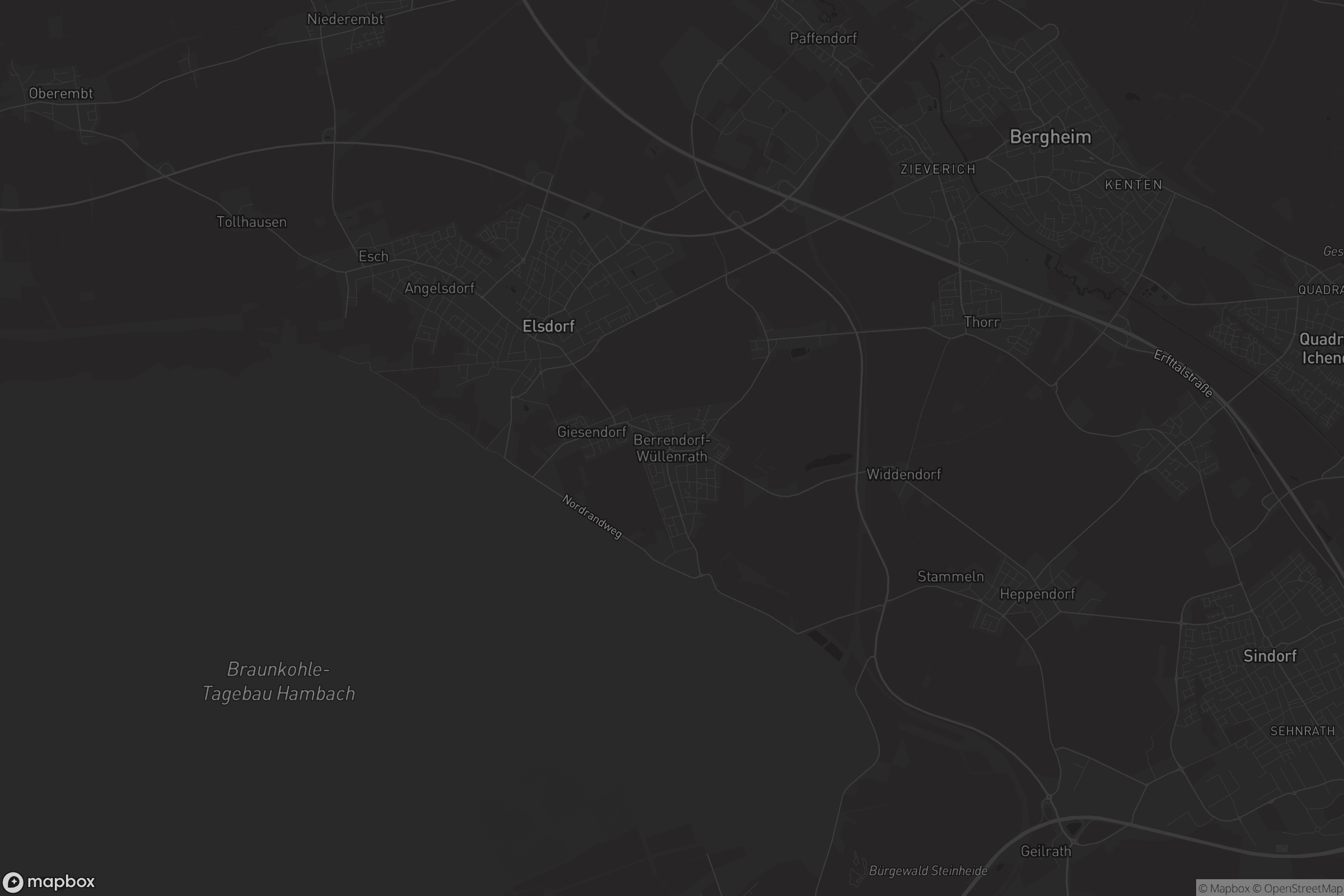 Karte von Berrendorf-Wüllenrath