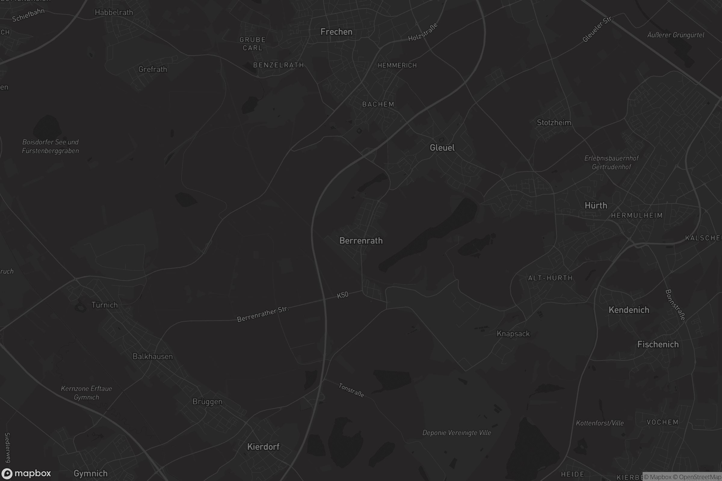 Karte von Berrenrath