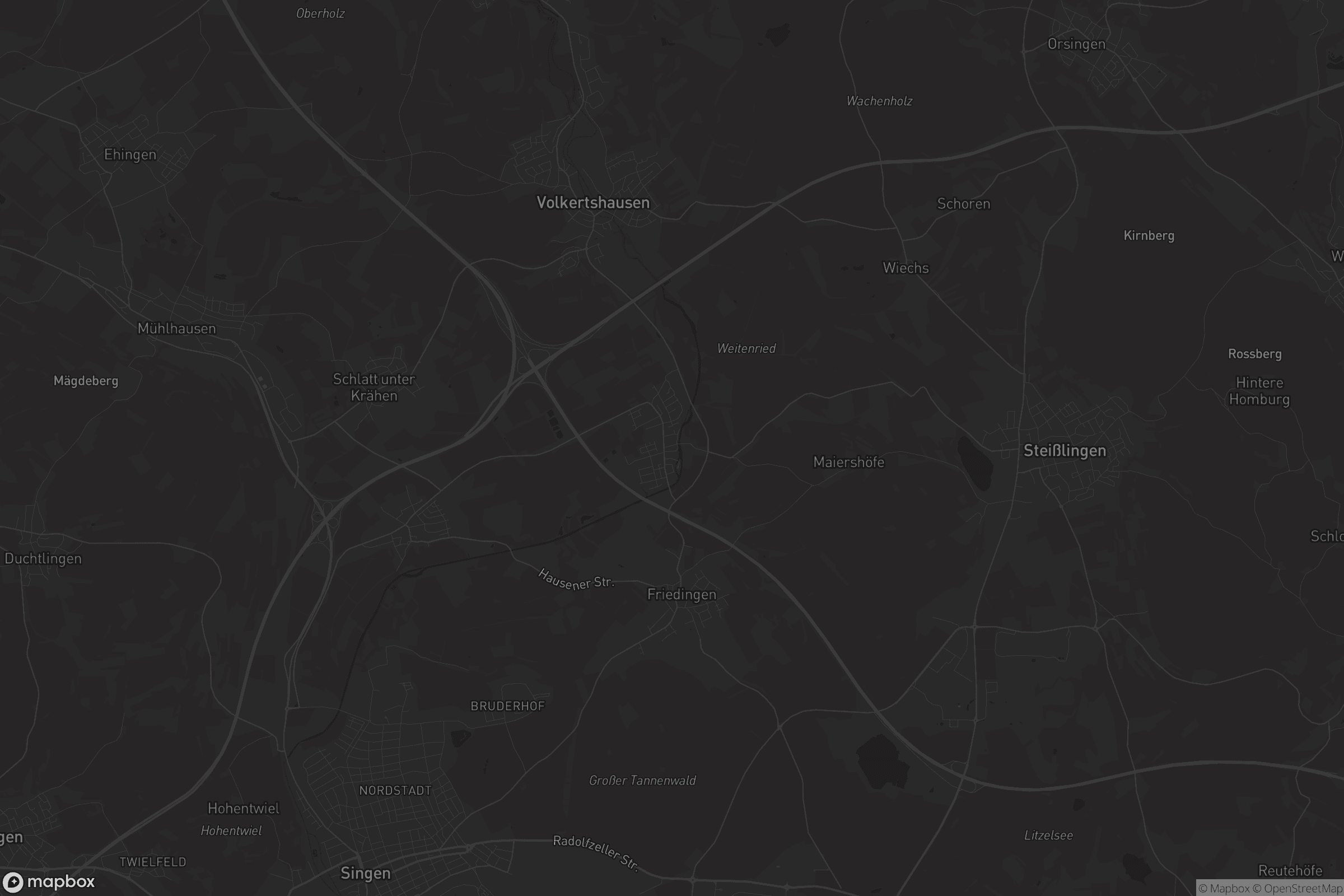 Karte von Beuren an der Aach