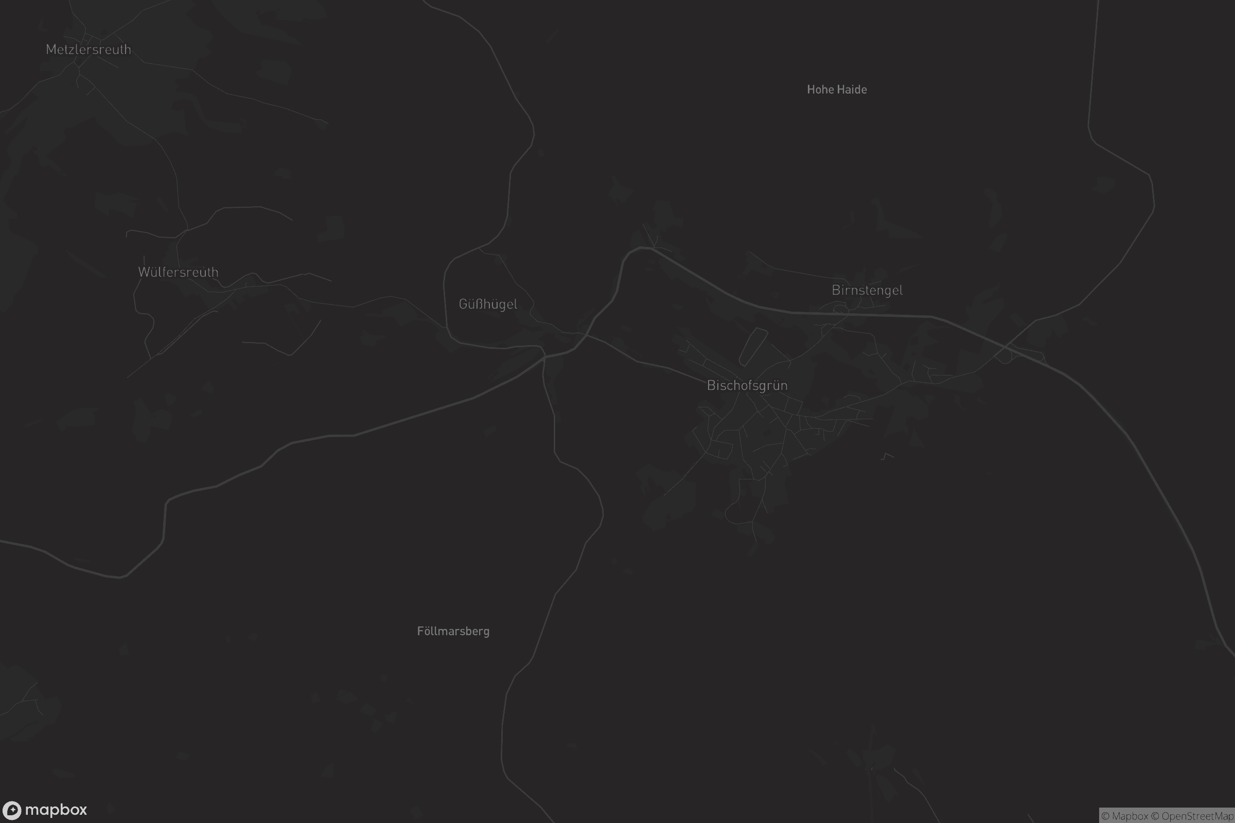 Karte von Bischofsgrün