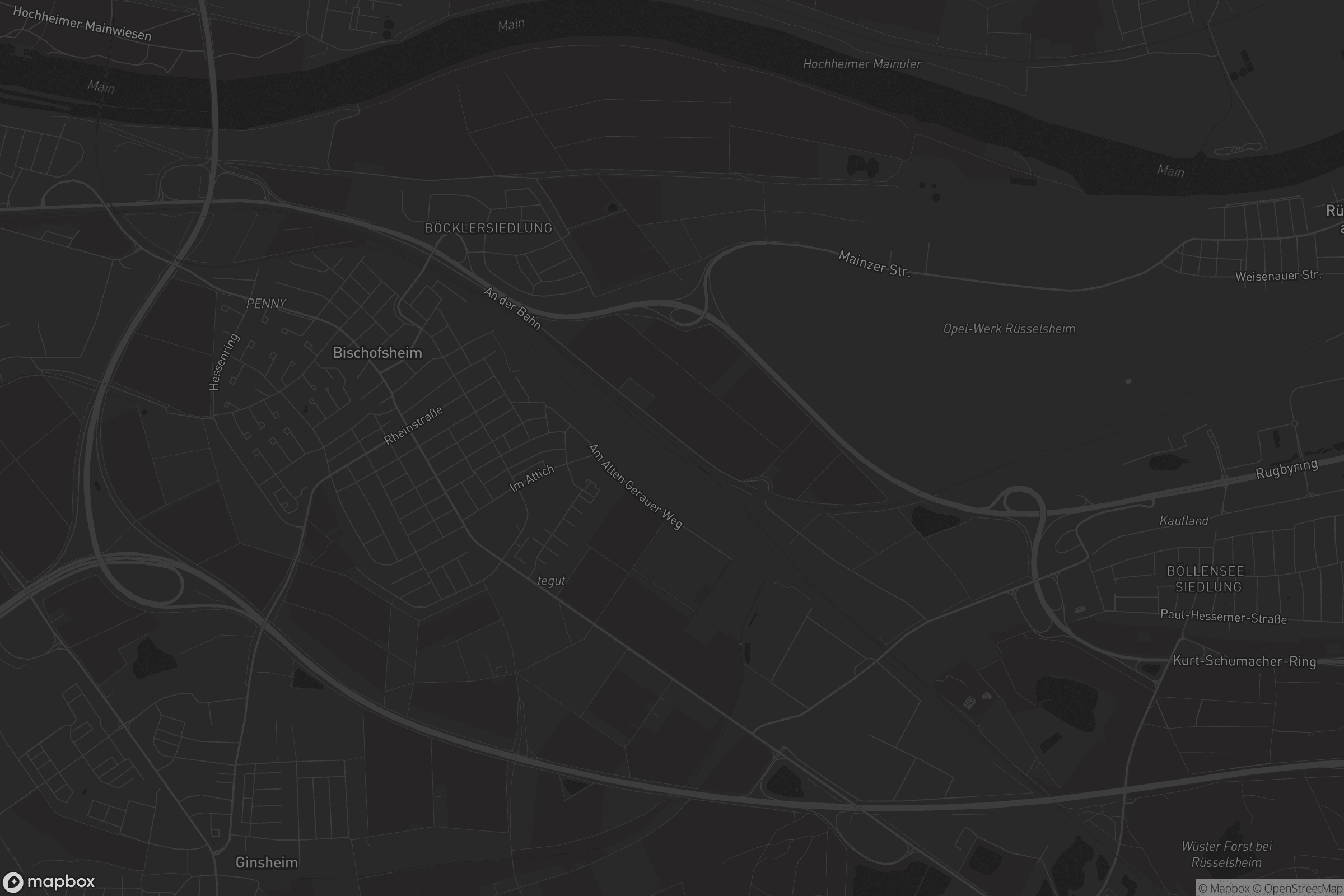 Karte von Bischofsheim