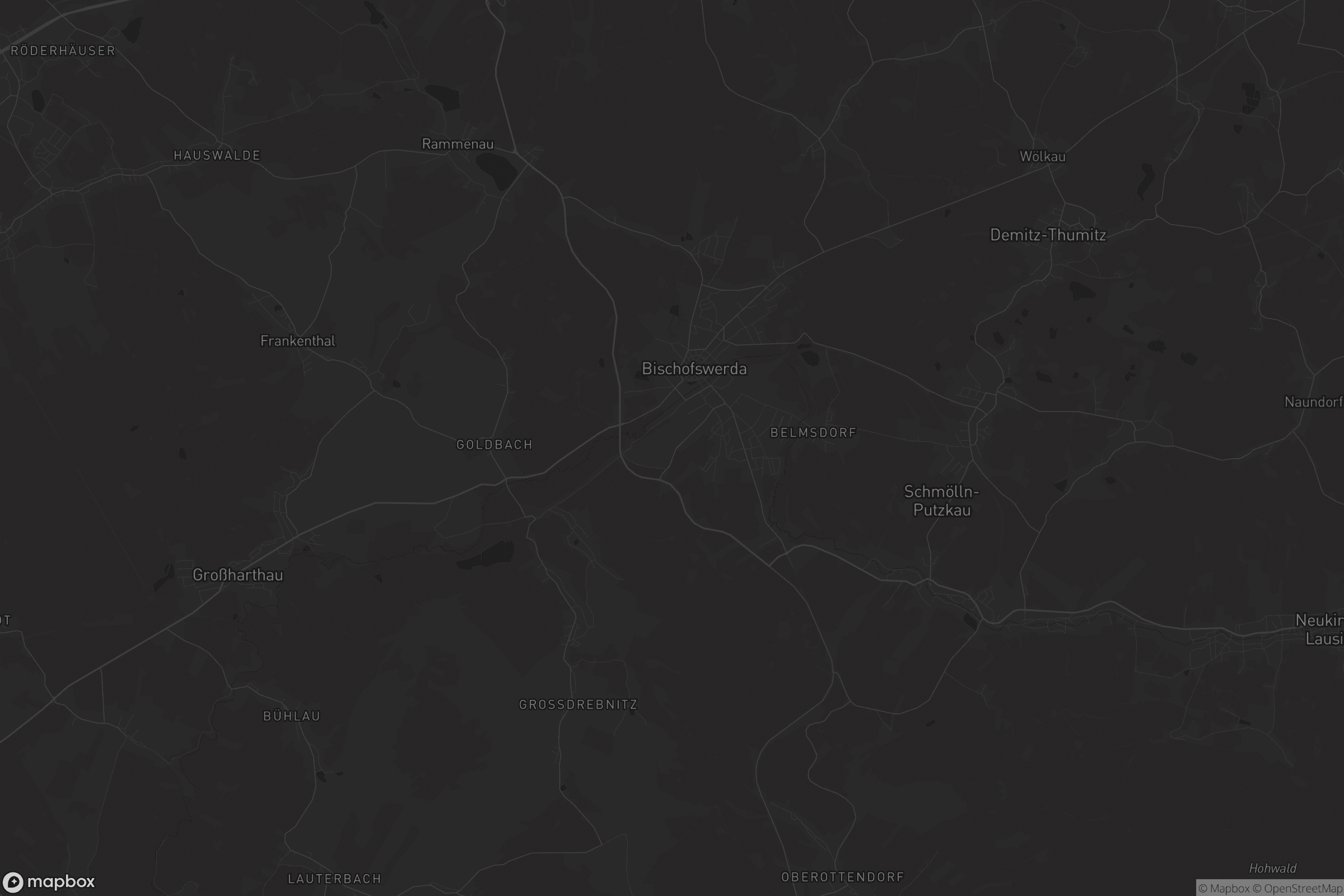 Karte von Bischofswerda